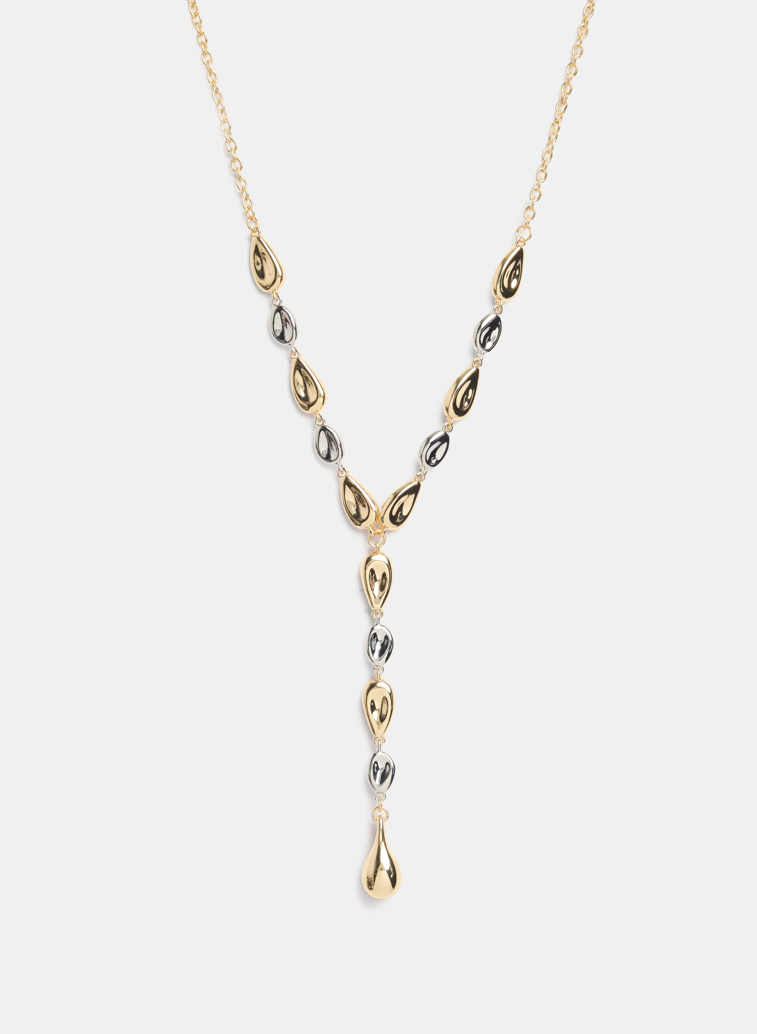 2-Tone Y Necklace