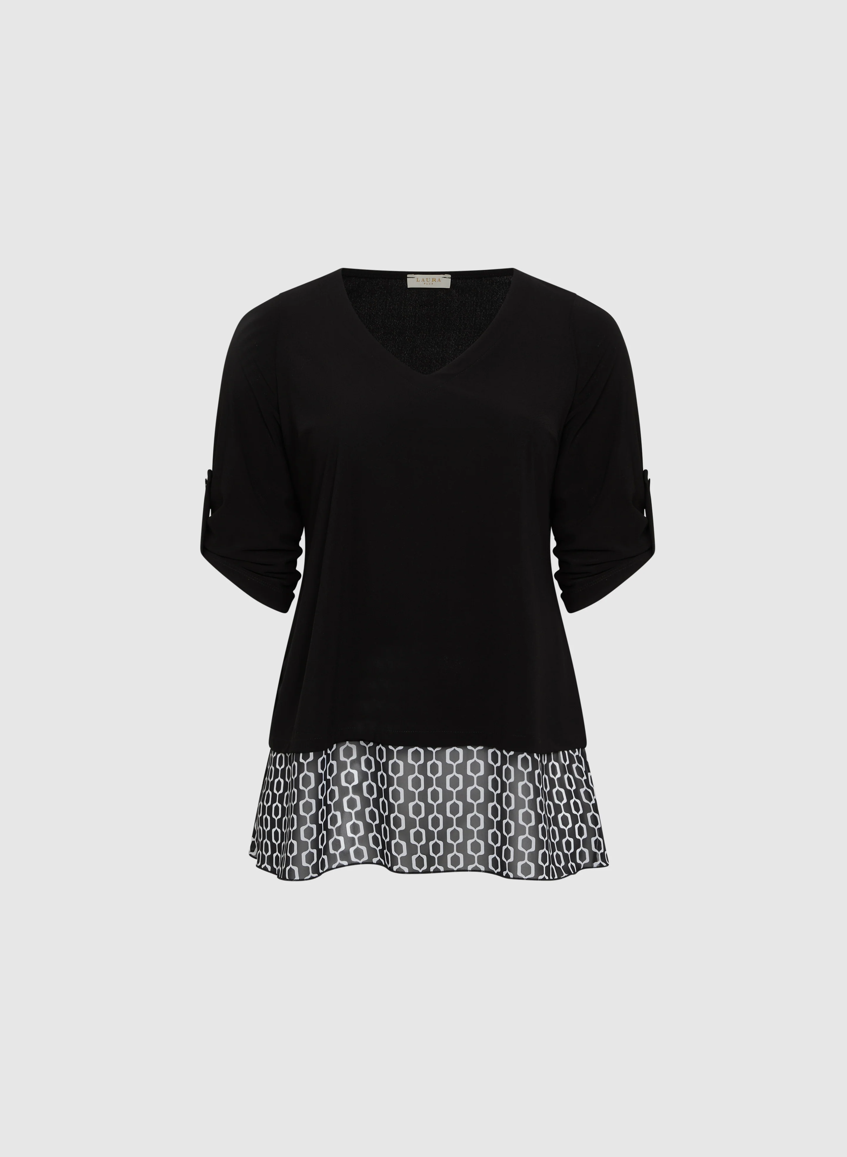 3/4 Sleeve Crepe Top - Image 6