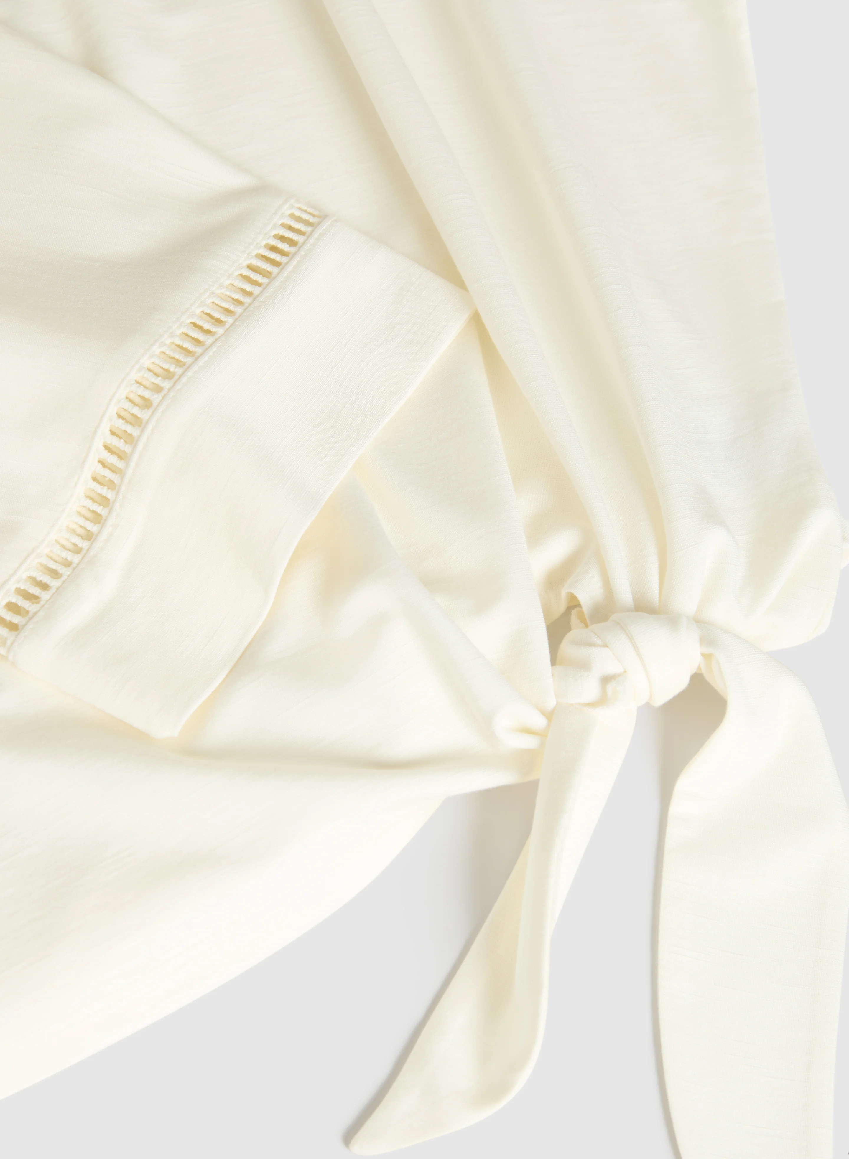 3/4 Sleeve Openwork Top - Image 7