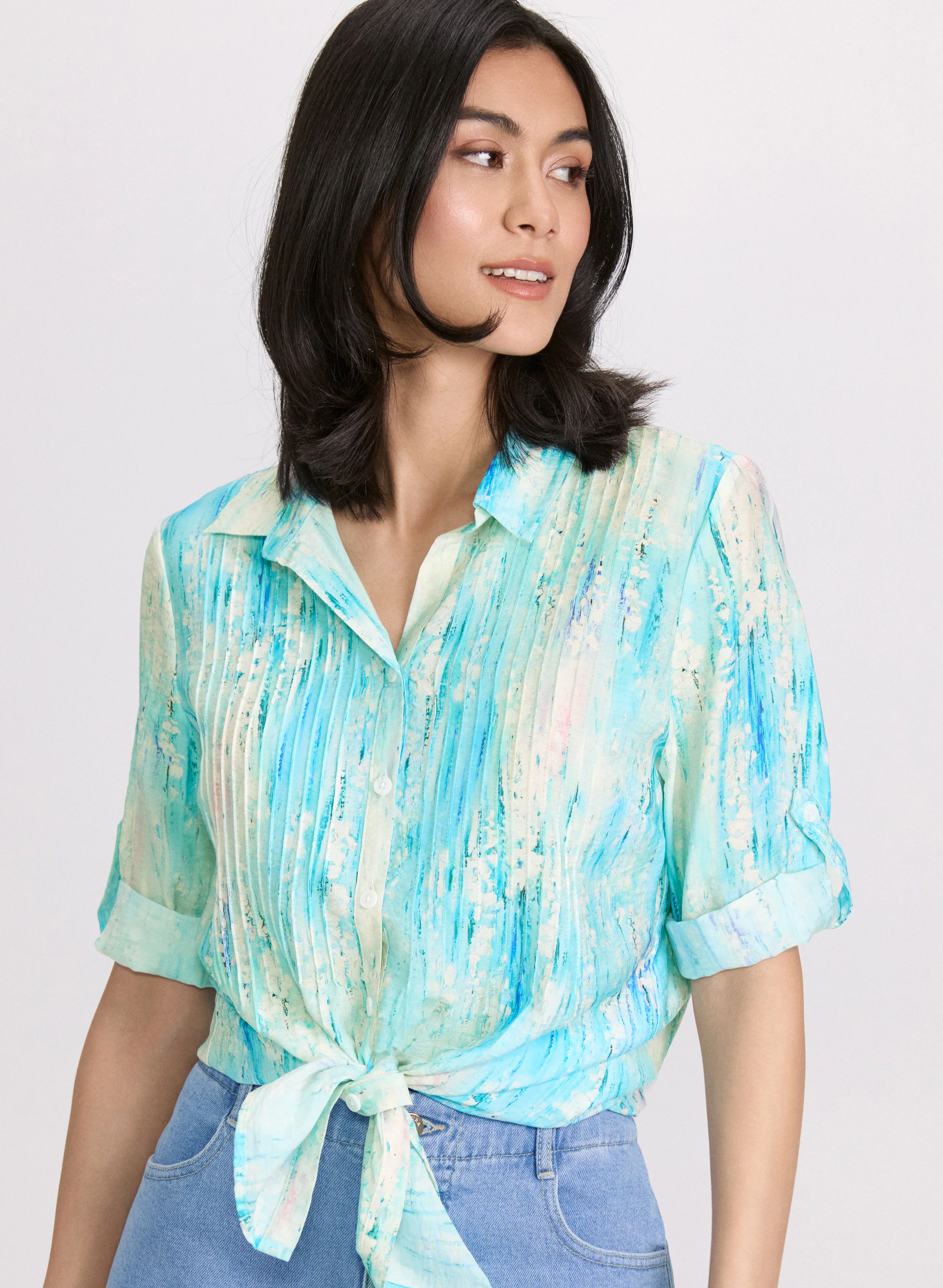 Abstract Print Blouse