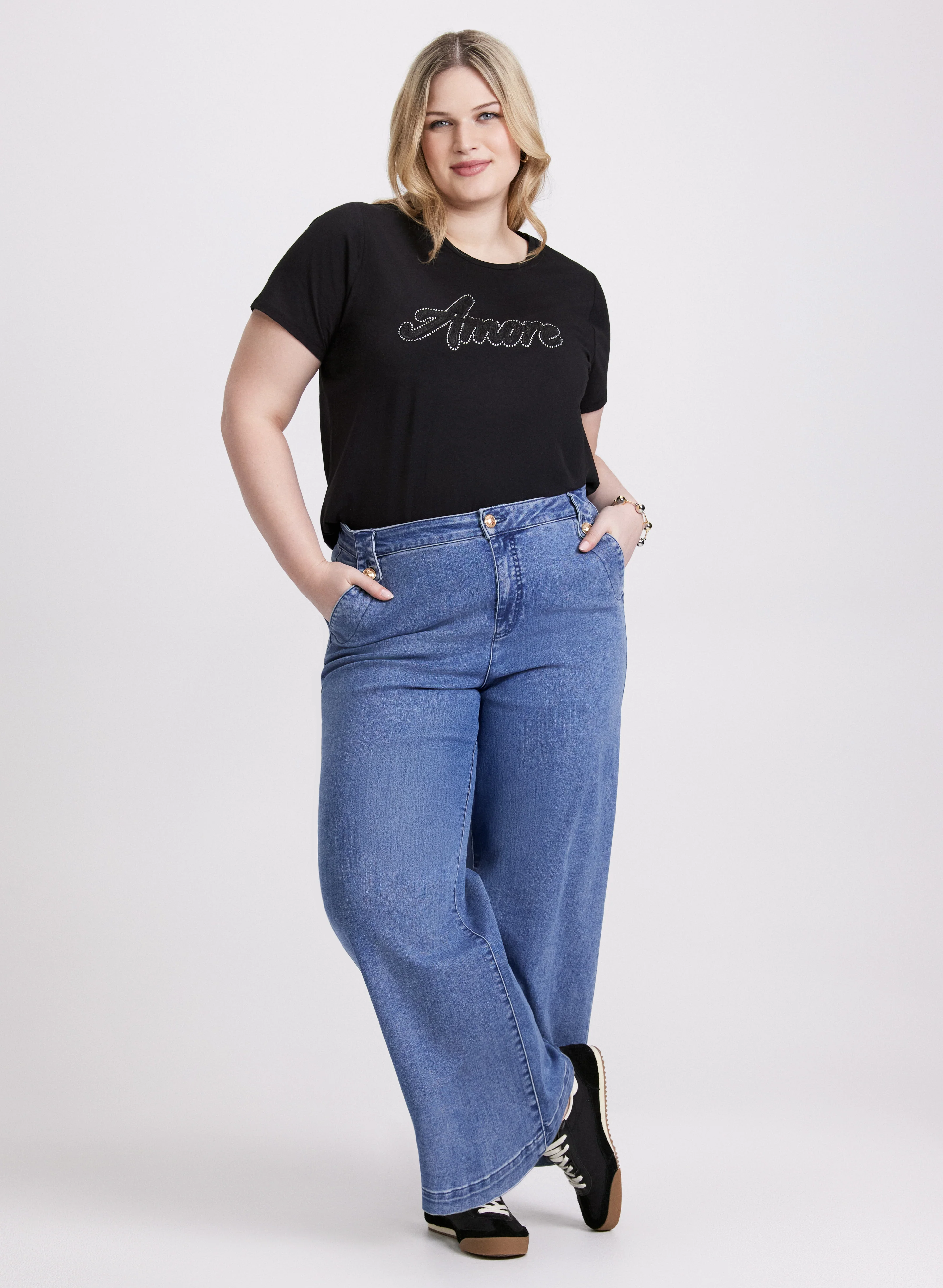 'Amore' Cotton & Modal T-Shirt - Image 3