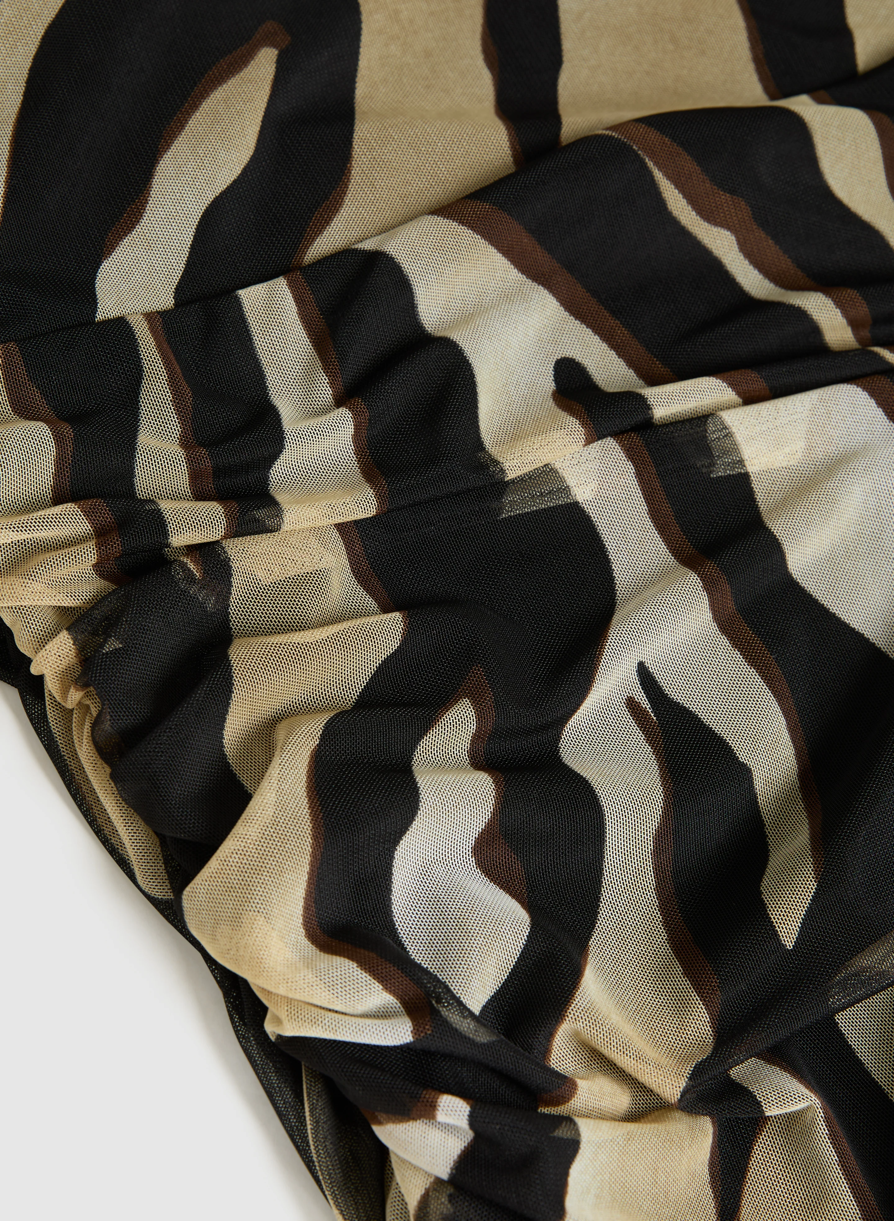 Animal Print Ruched Waist Top - Image 6