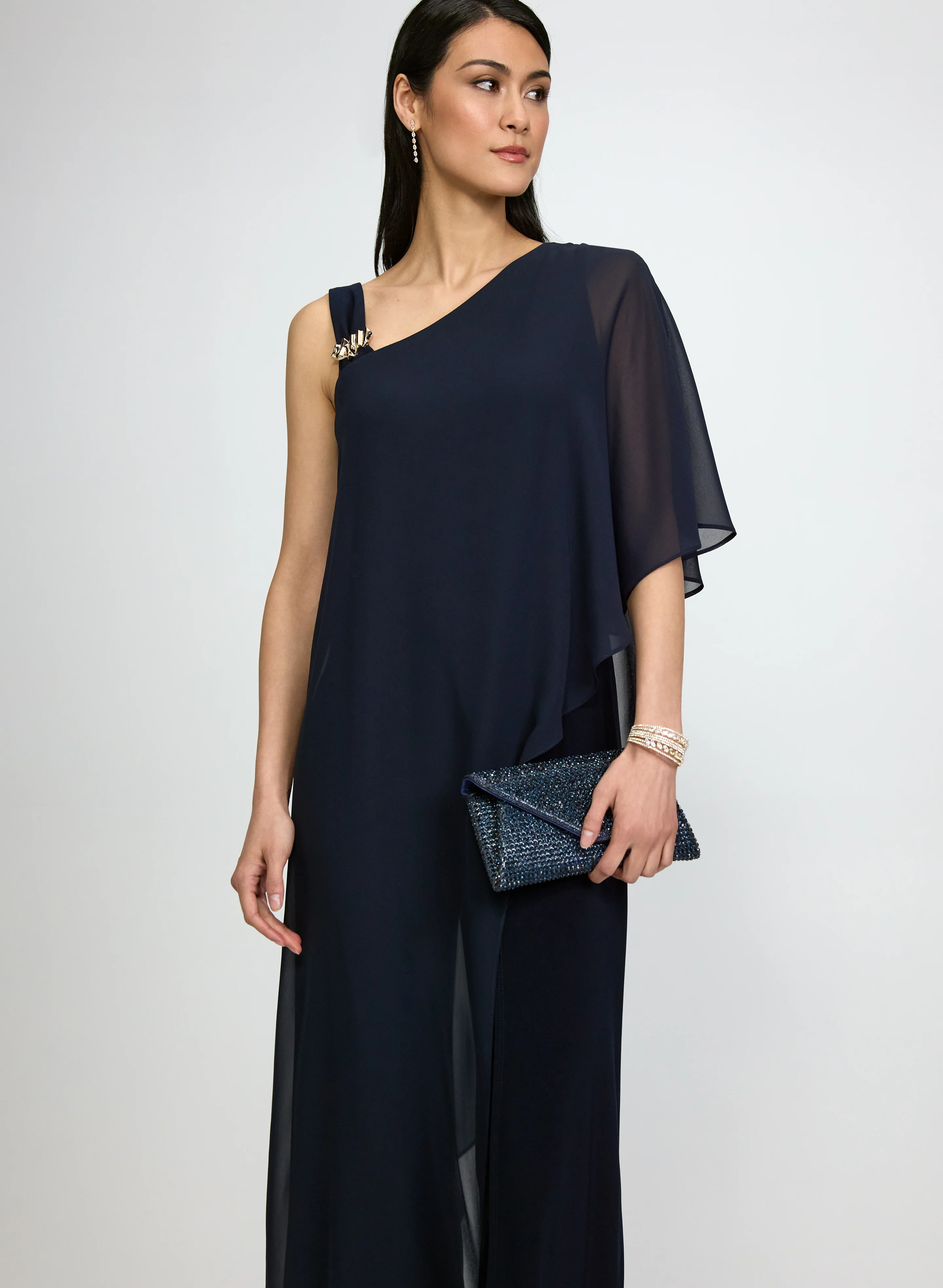 Asymmetric Overlay Jumpsuit - Image 5