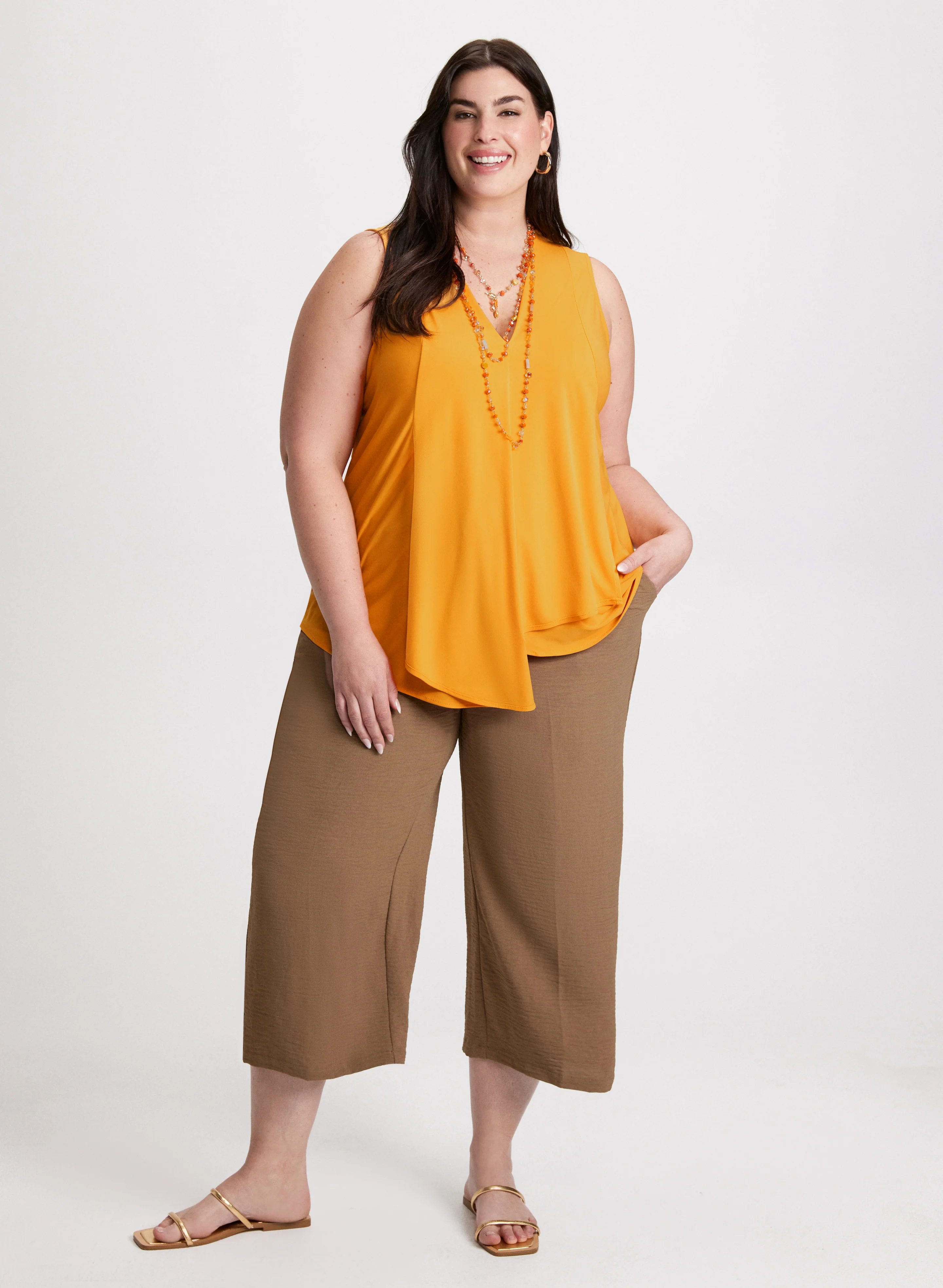 Asymmetric Overlay Tank Top - Image 3