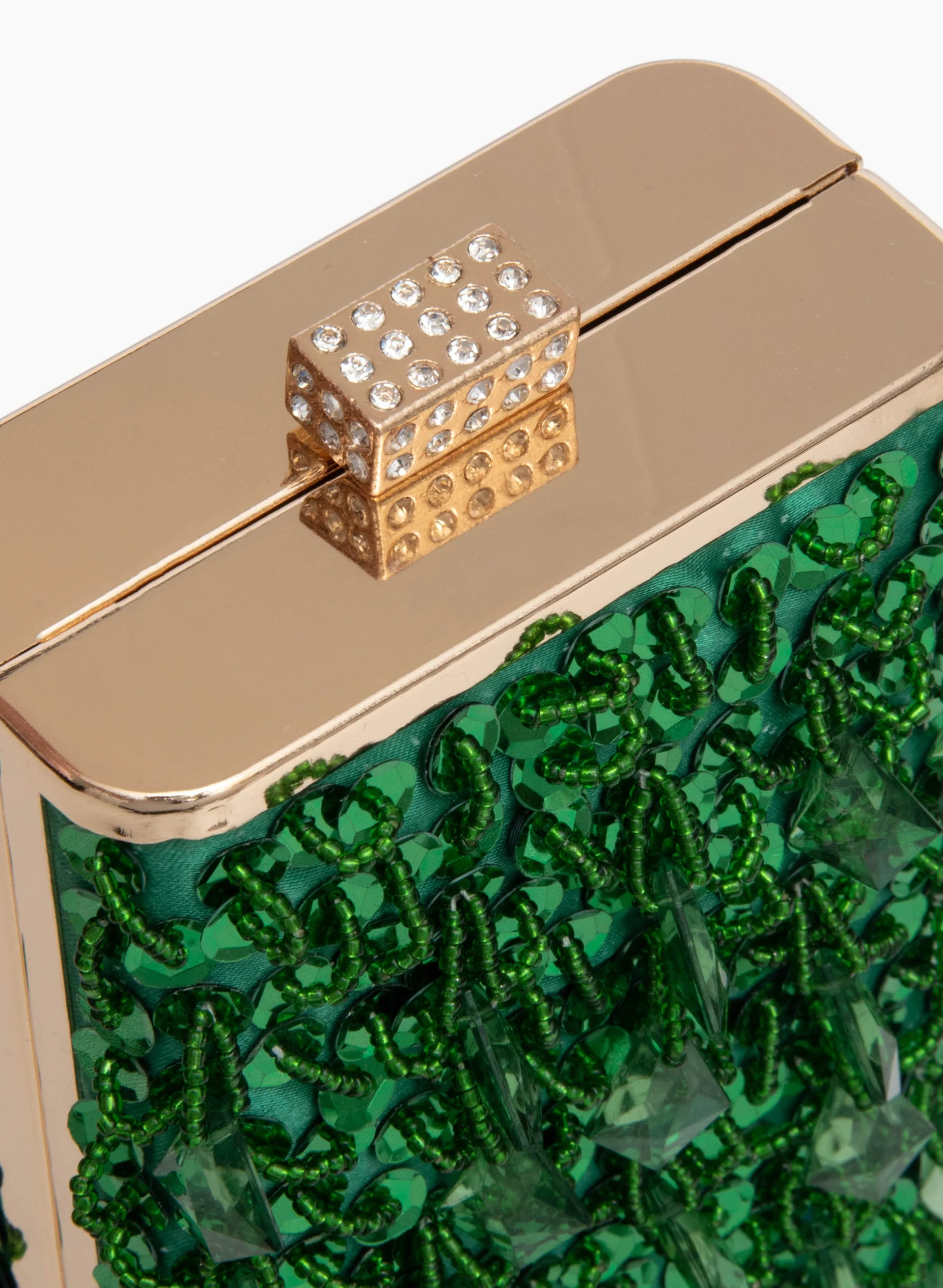 Bead & Sequin Detail Box Clutch - Image 4