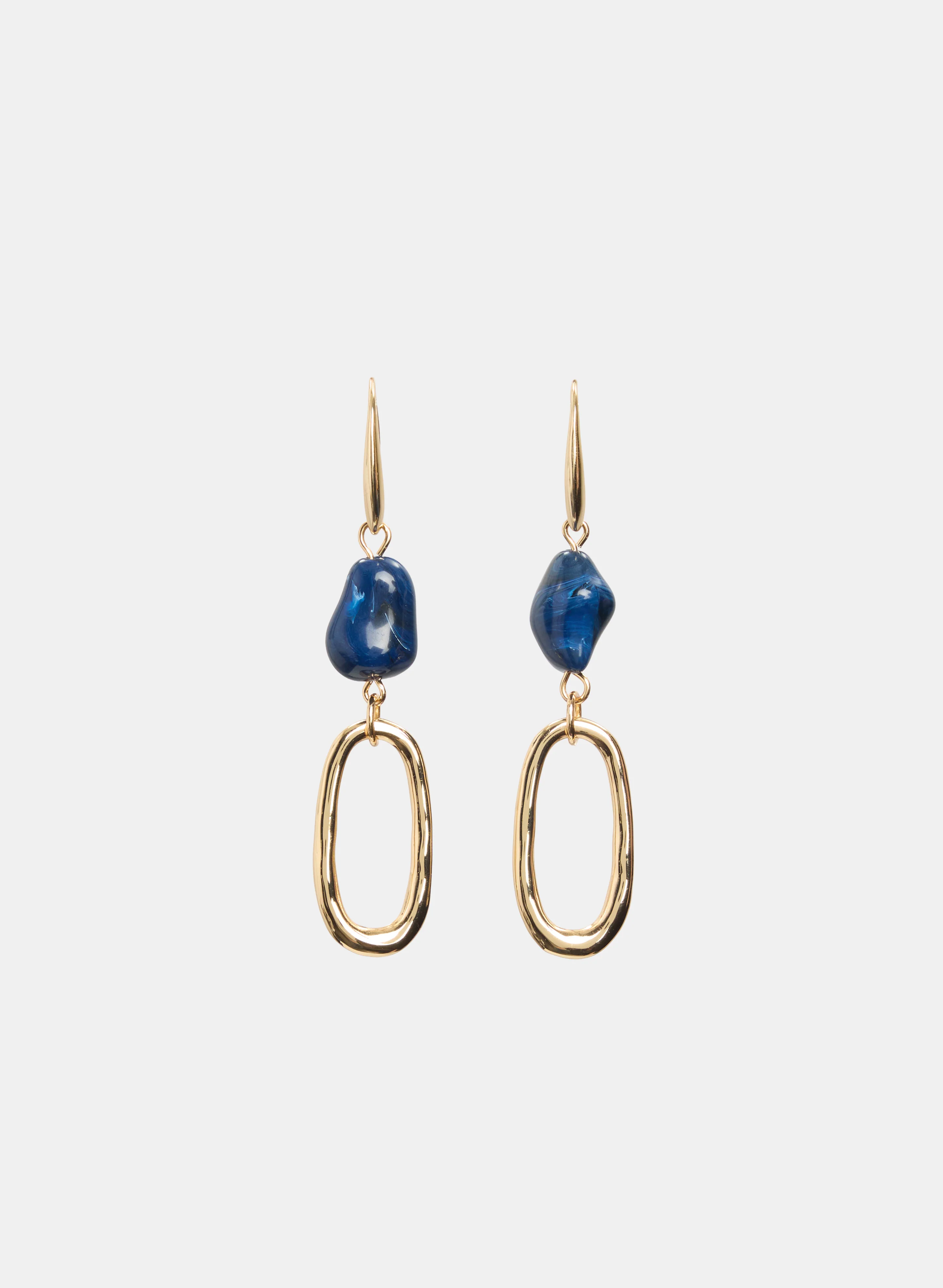 Beaded Ring Drop Earrings