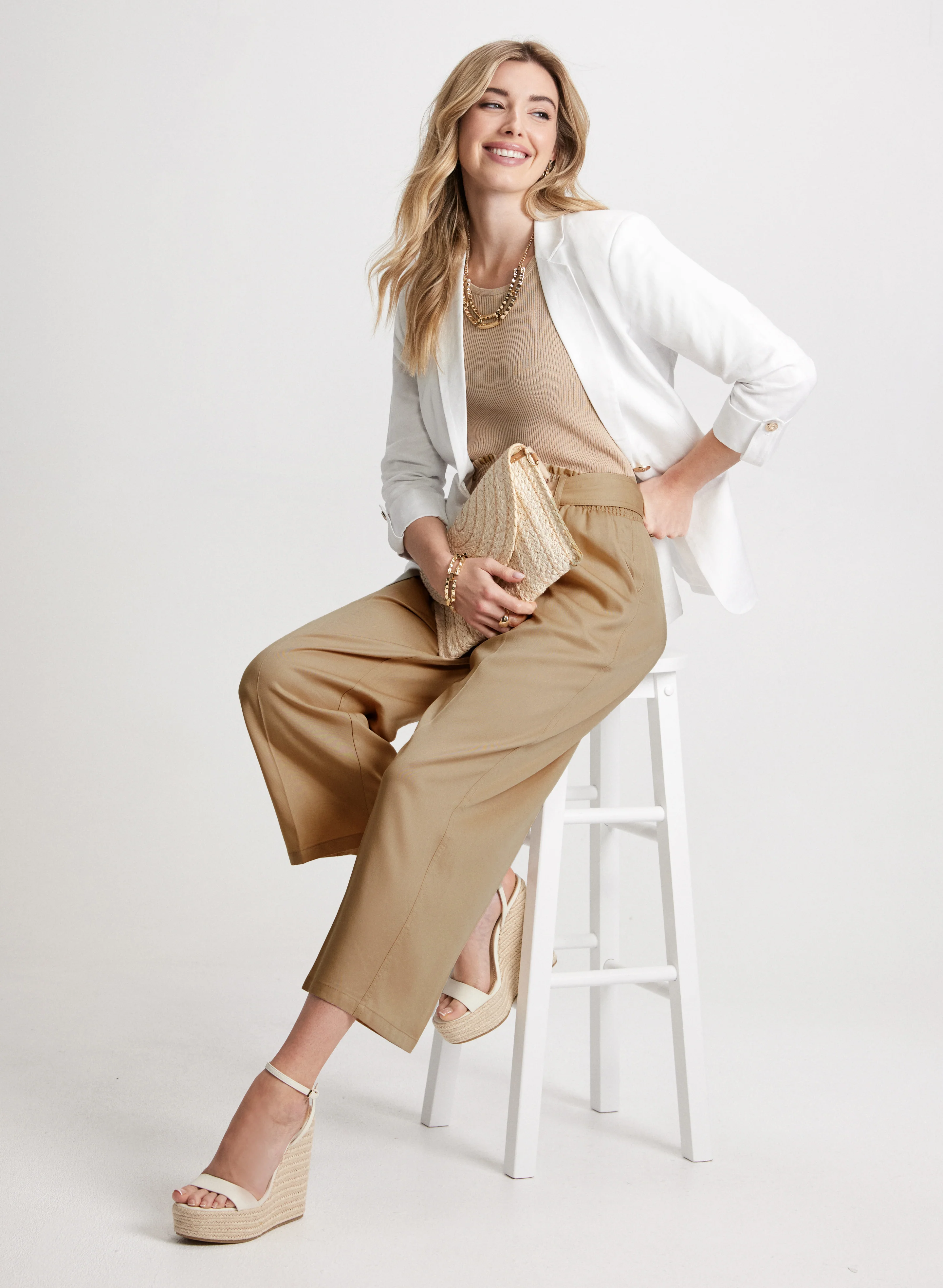 Pull-On Tencel Capris - Image 4