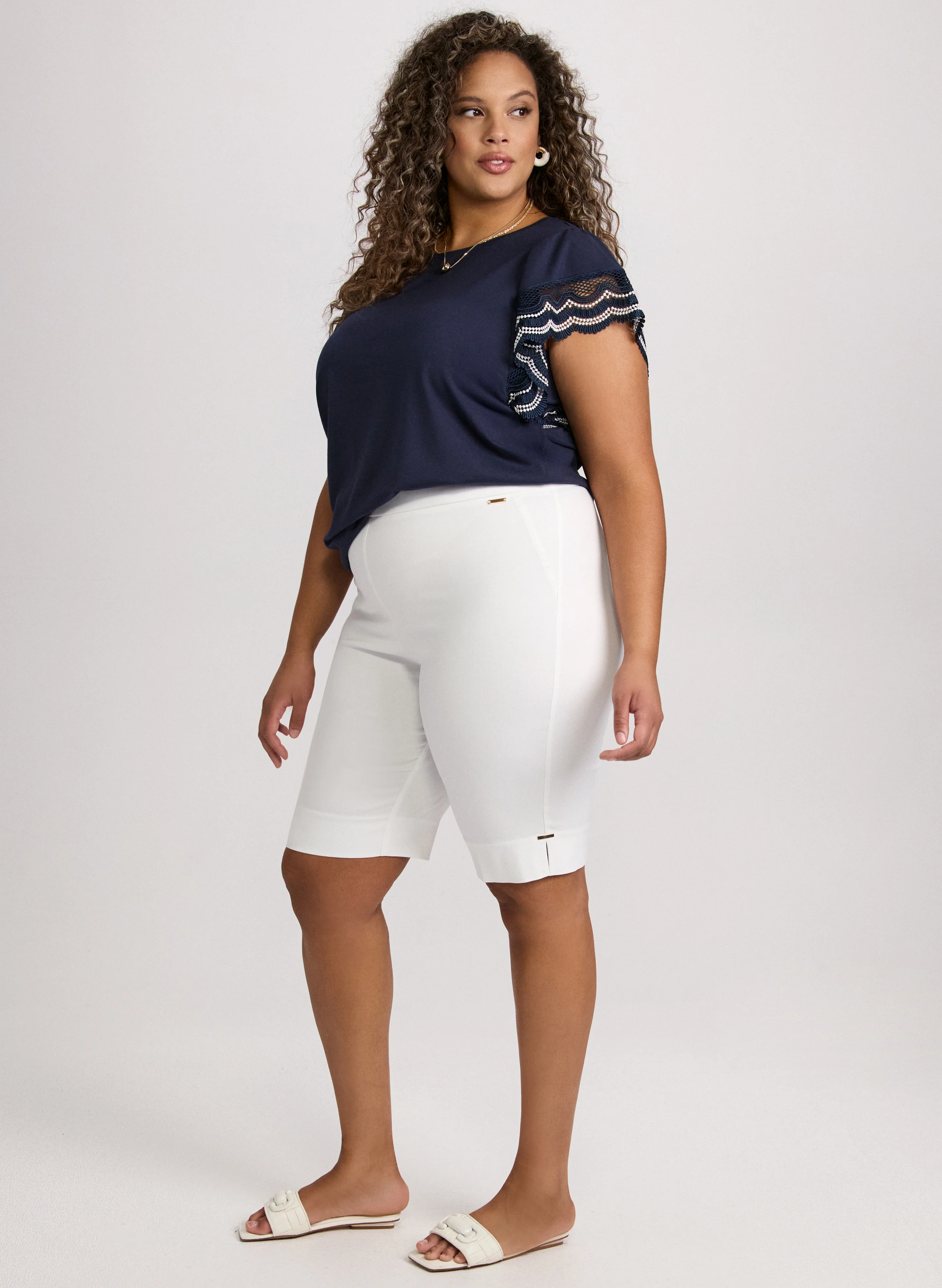 Bengaline Pull-On Shorts - Image 3