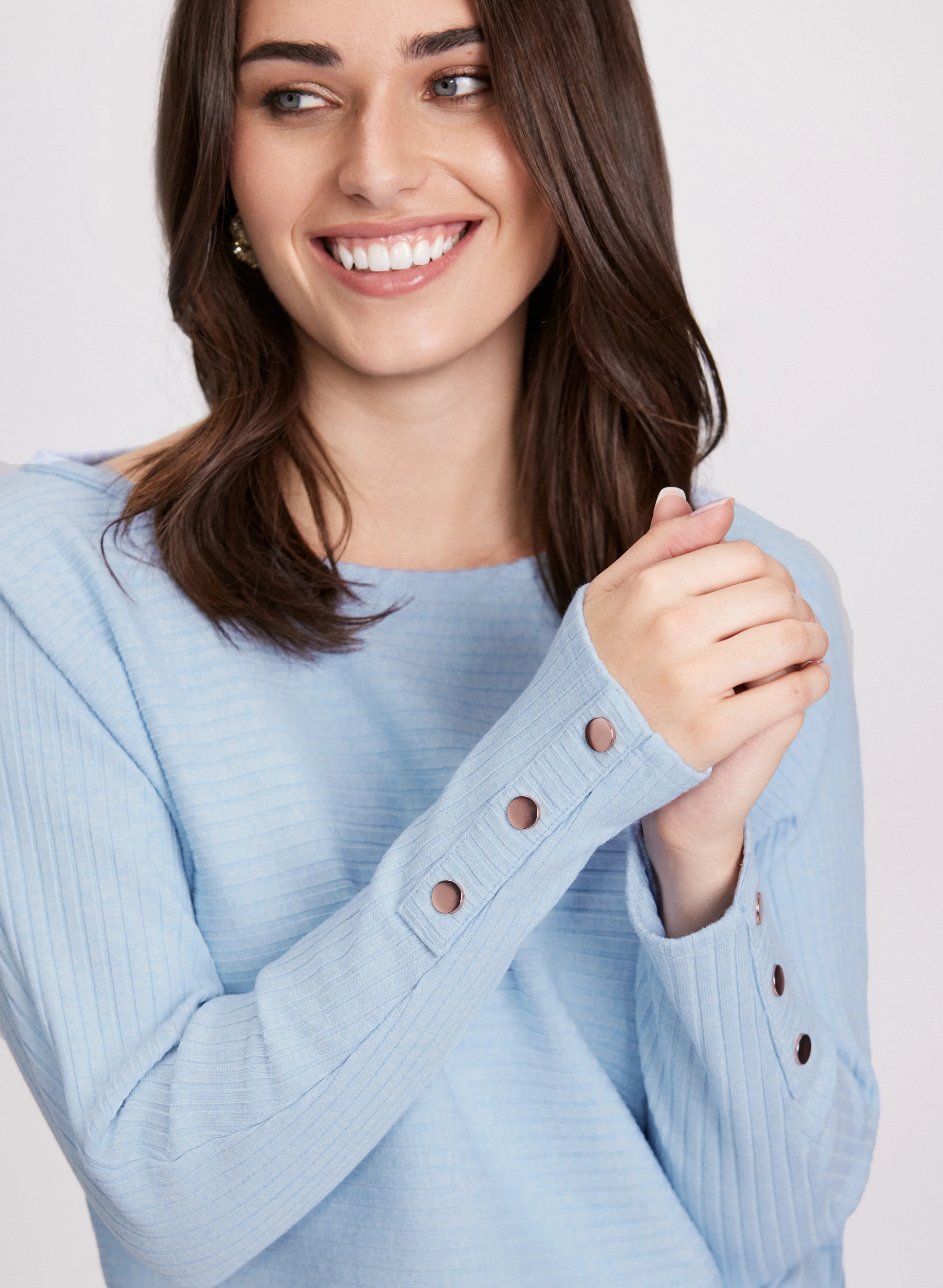 Boat Neck Knit Top - Image 2