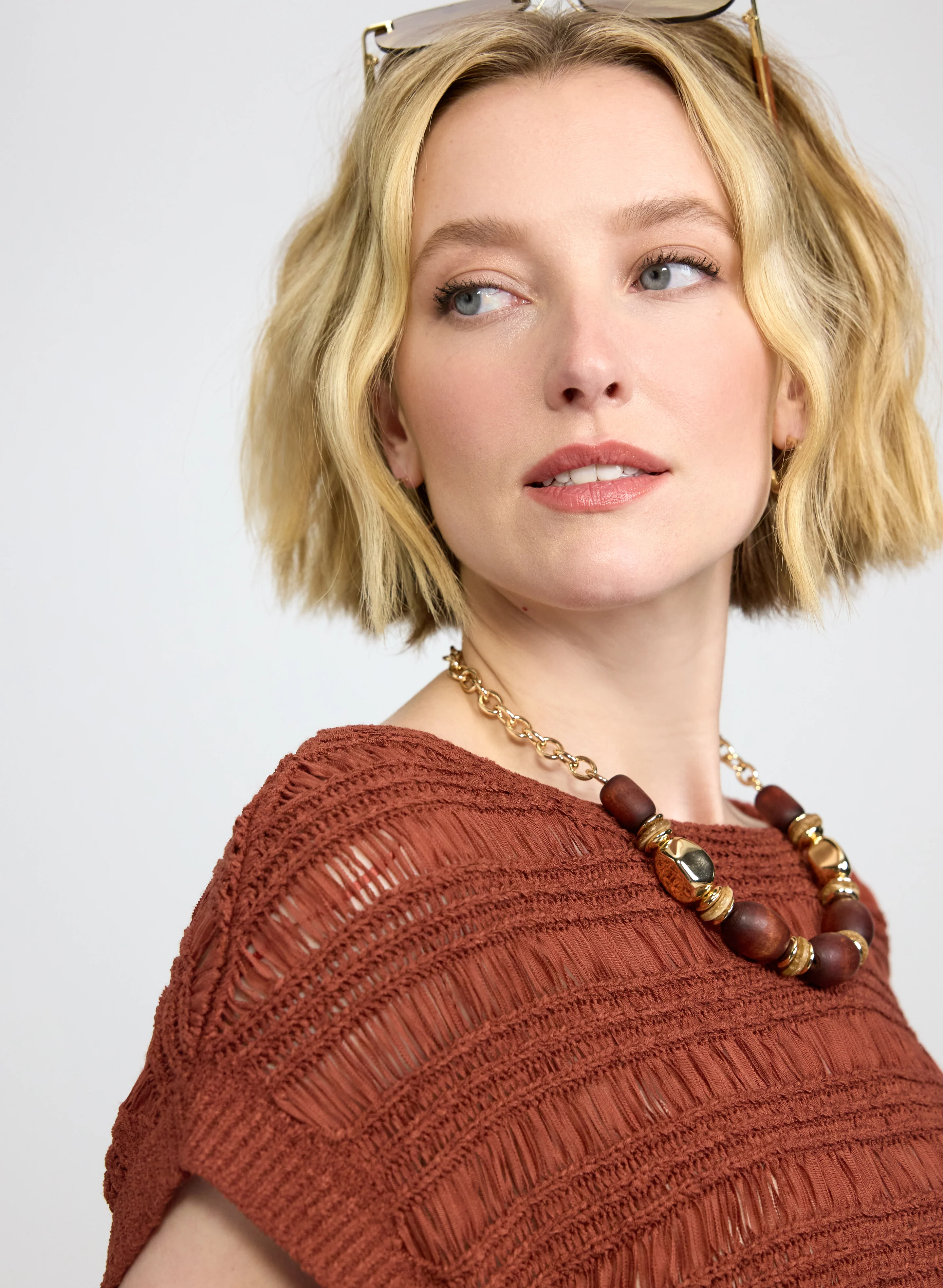 Boat Neck Short Sleeve Knit - Image 5