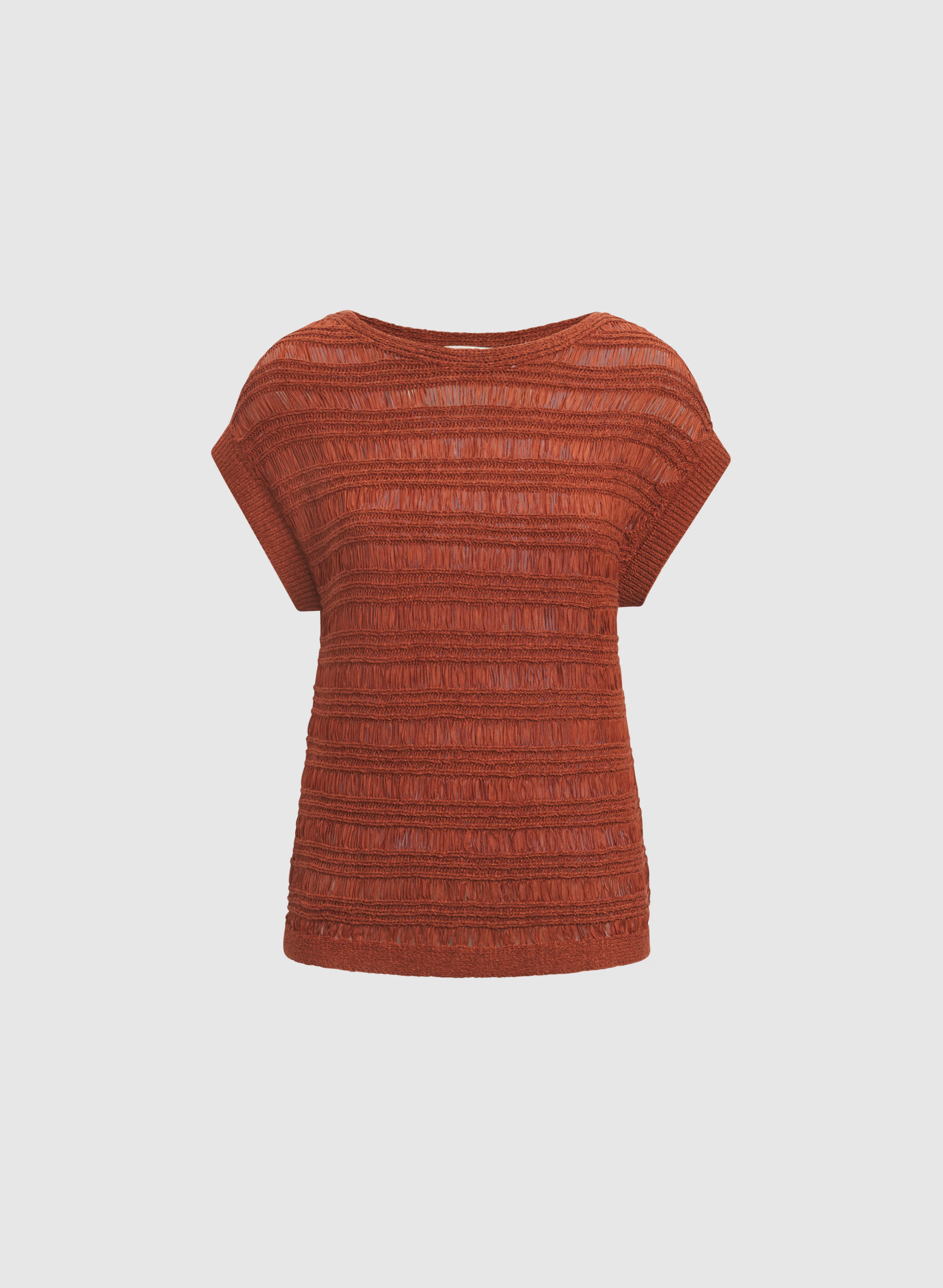 Boat Neck Short Sleeve Knit - Image 6