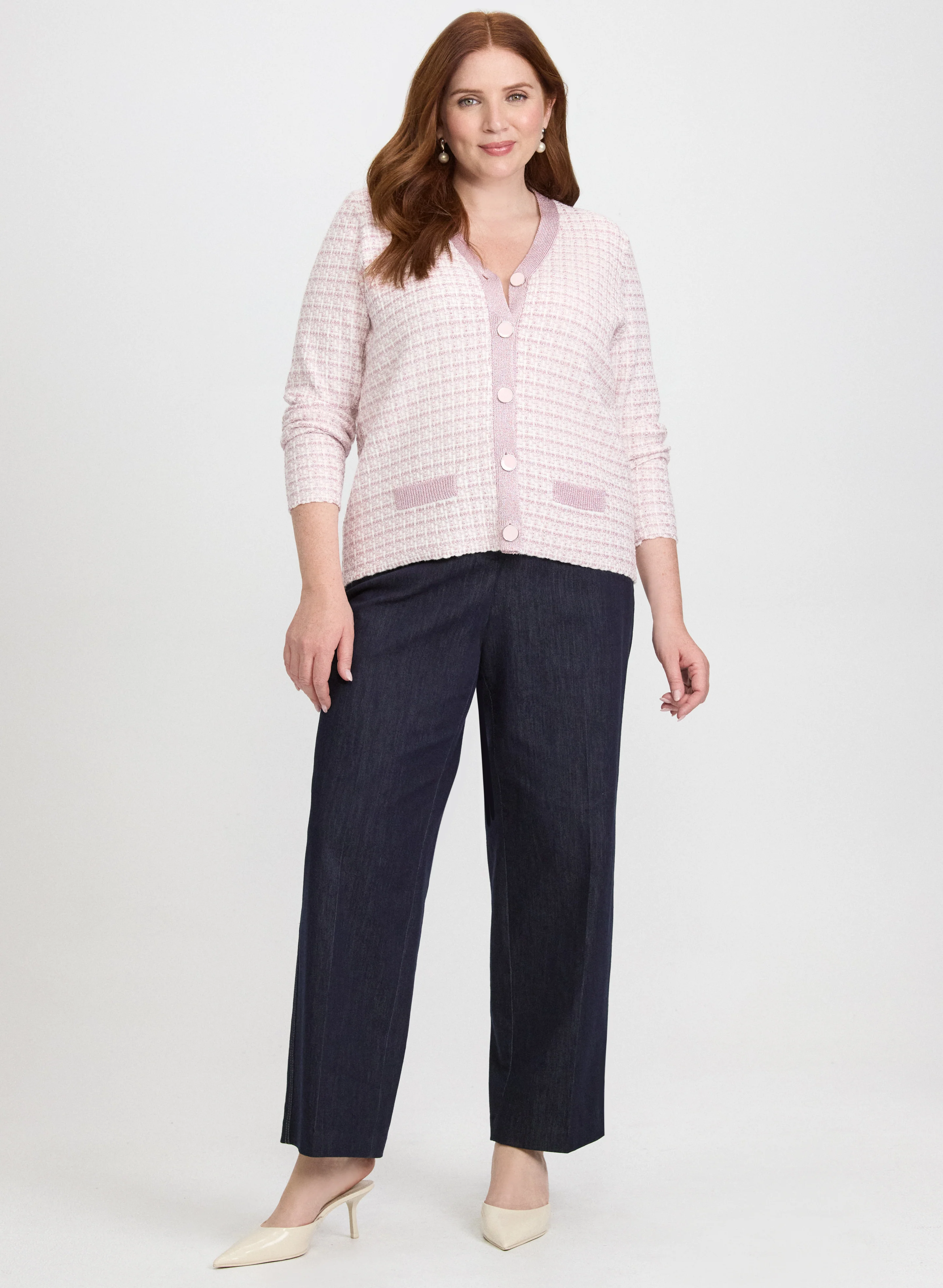 Bouclé Button Cardigan - Image 3