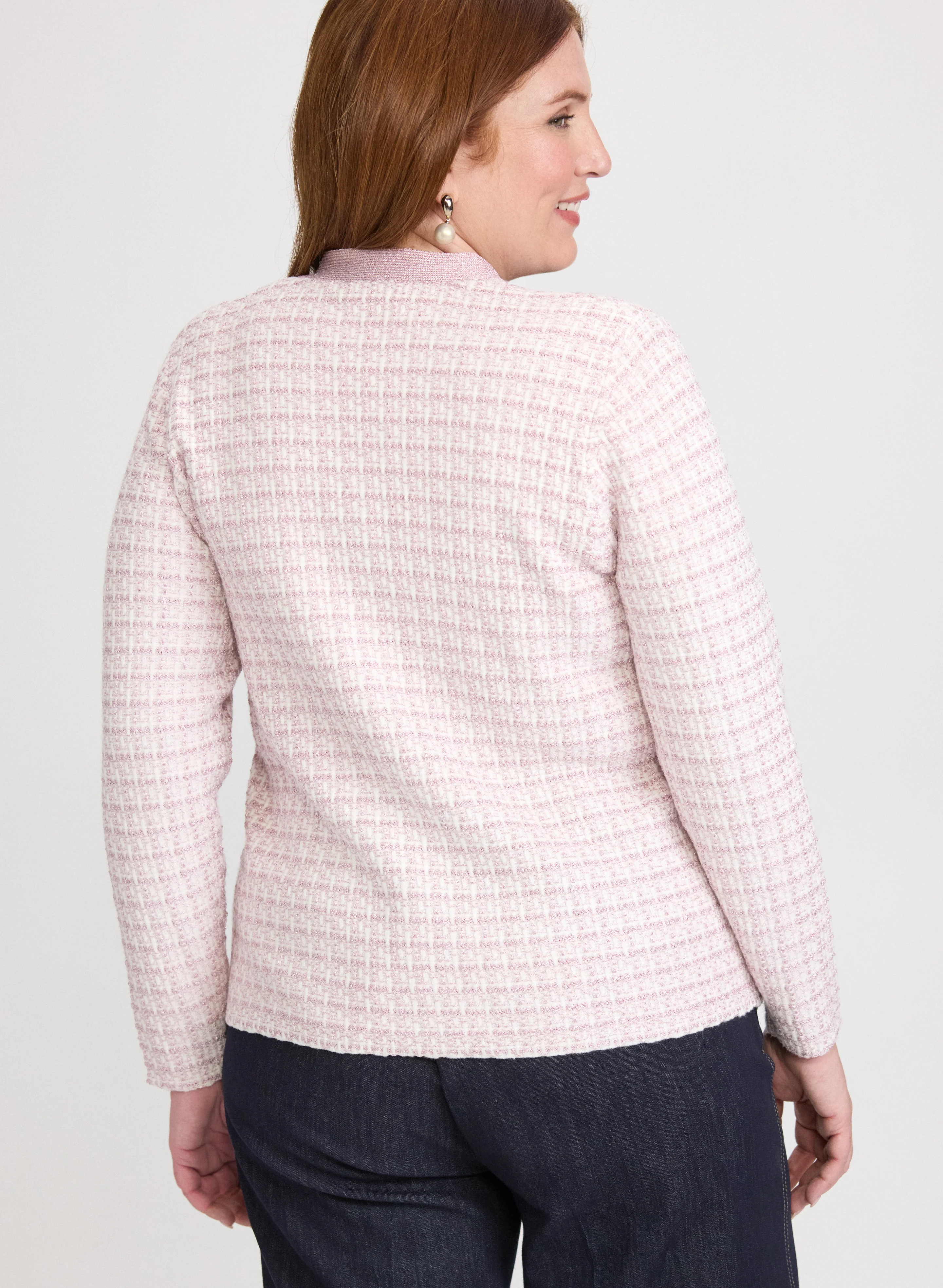 Bouclé Button Cardigan - Image 4