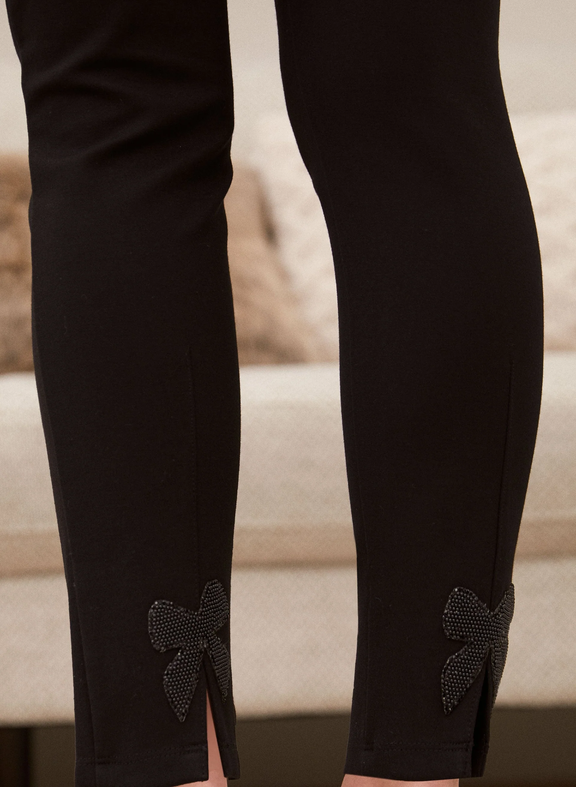 Bow Detail Pull-On Pants - Image 4