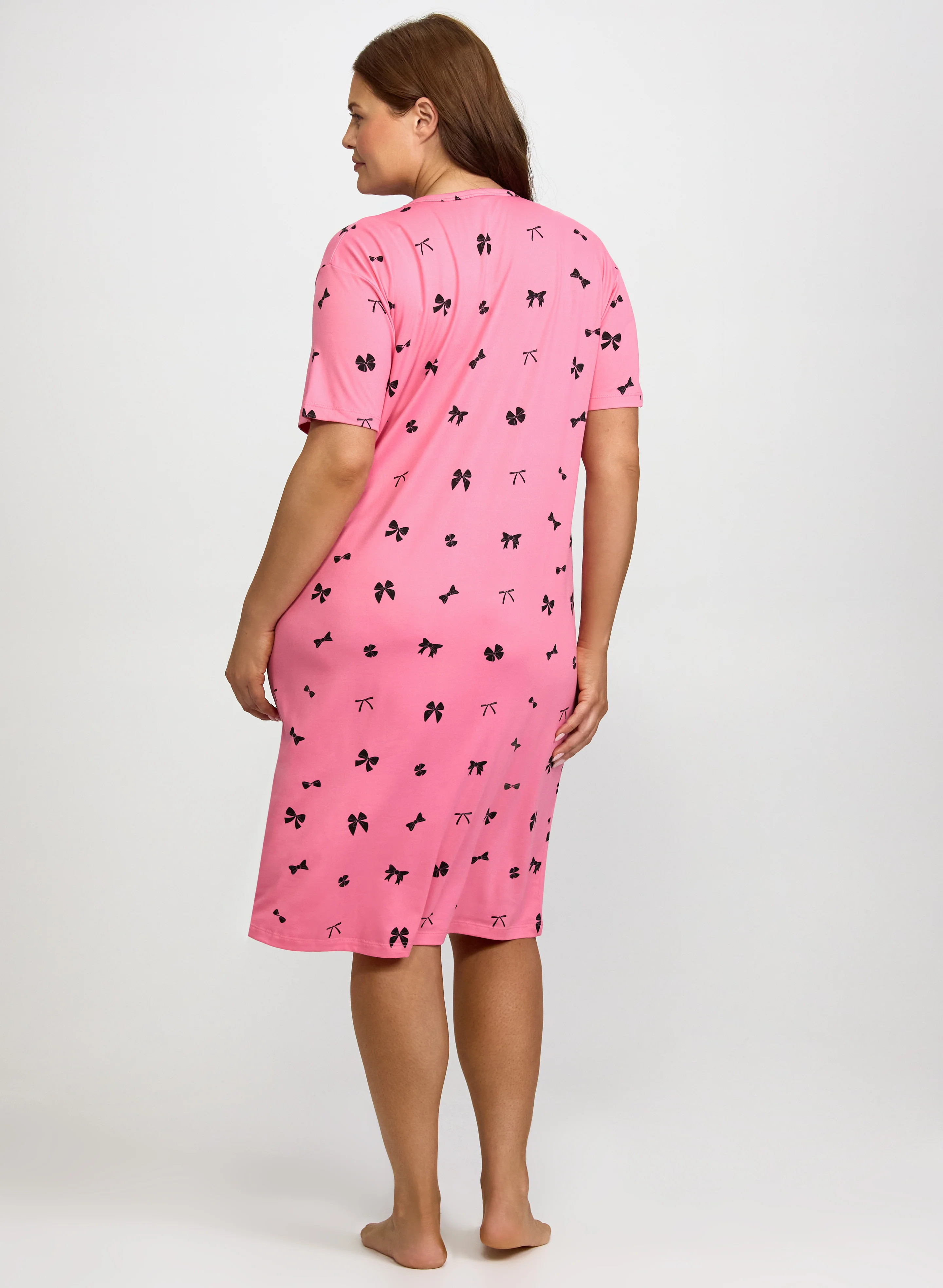 Bow Print Jersey Nightgown - Image 5