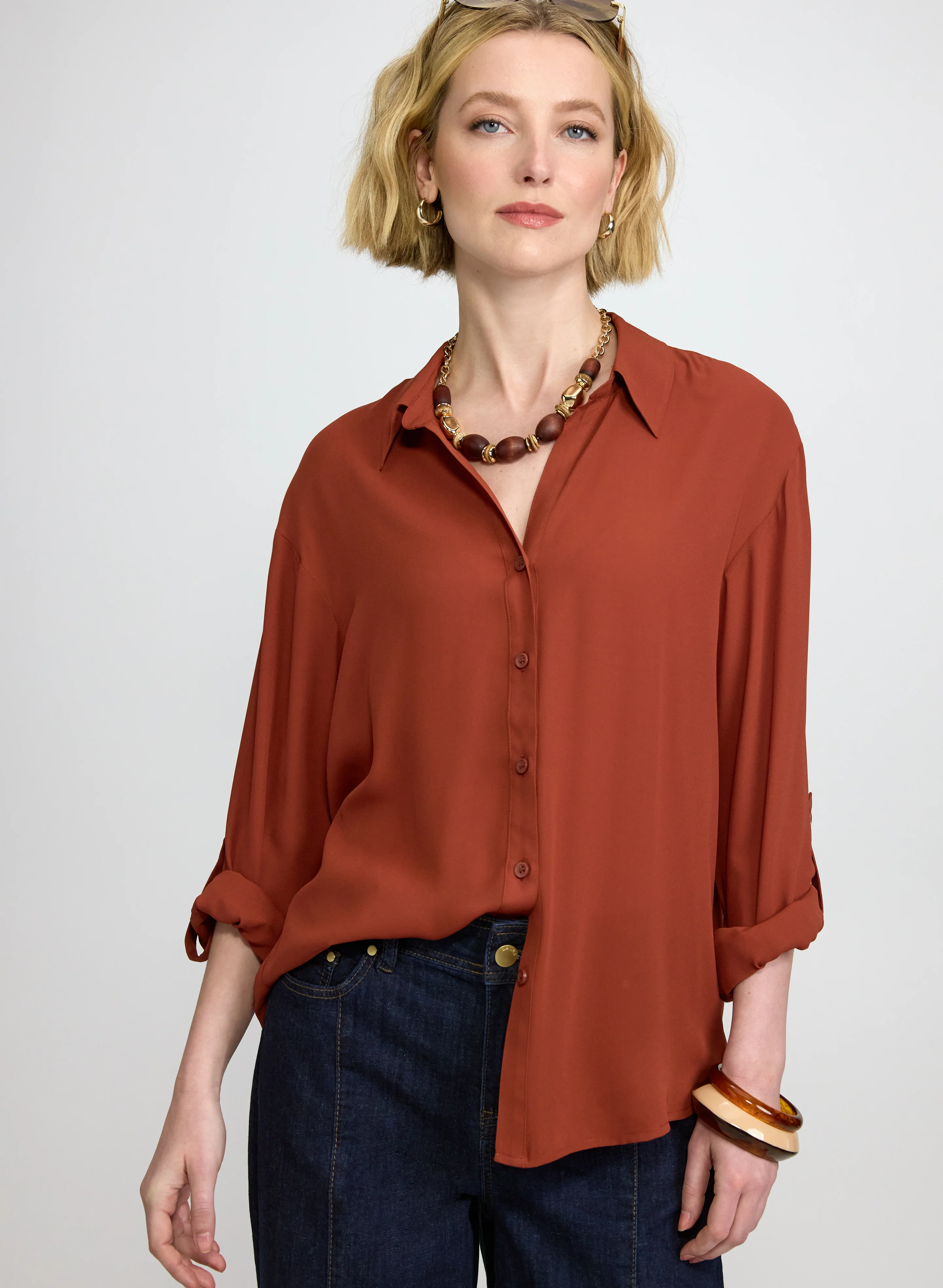 Button-Down Blouse