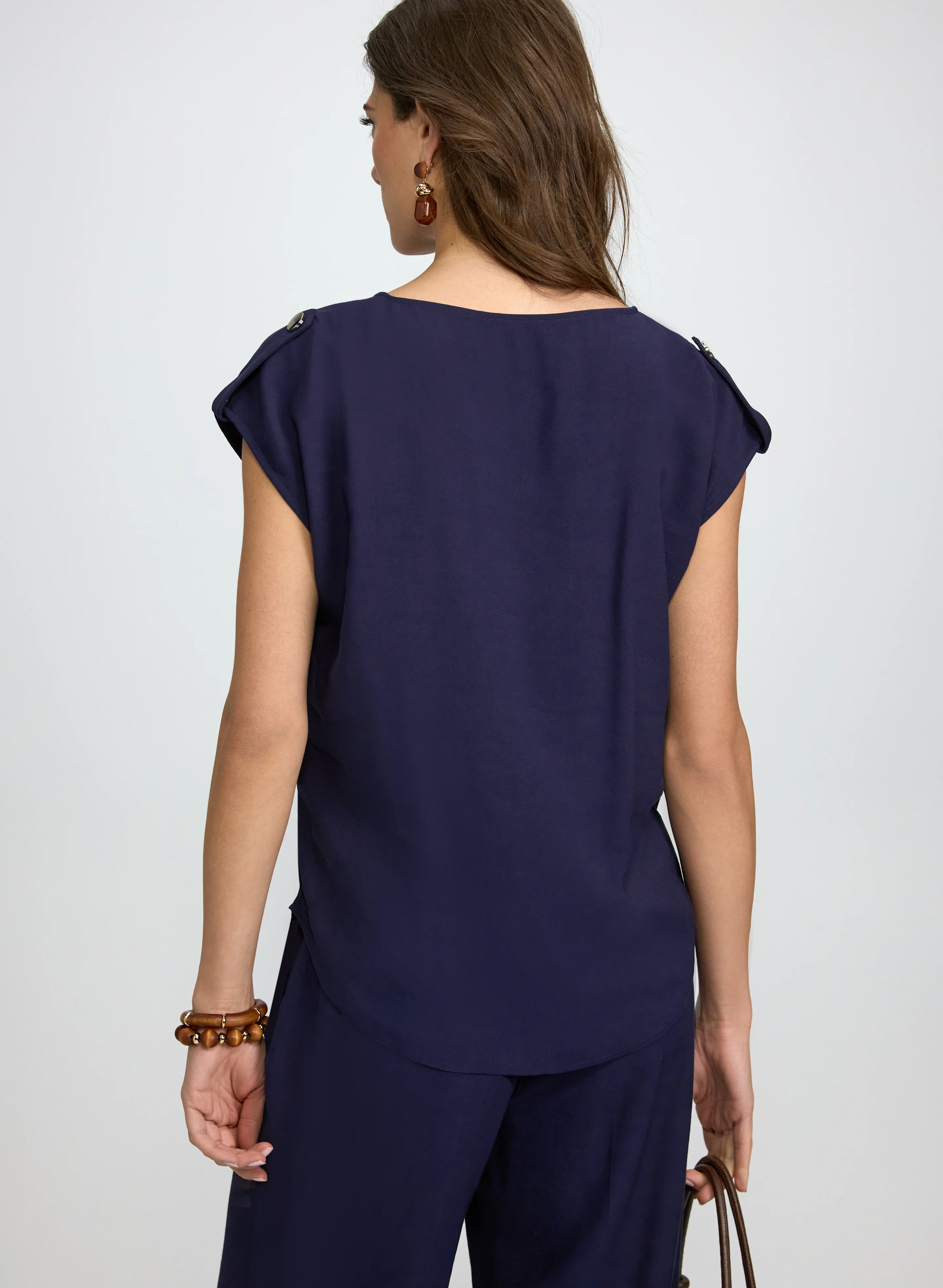 Cap Sleeve Blouse - Image 5