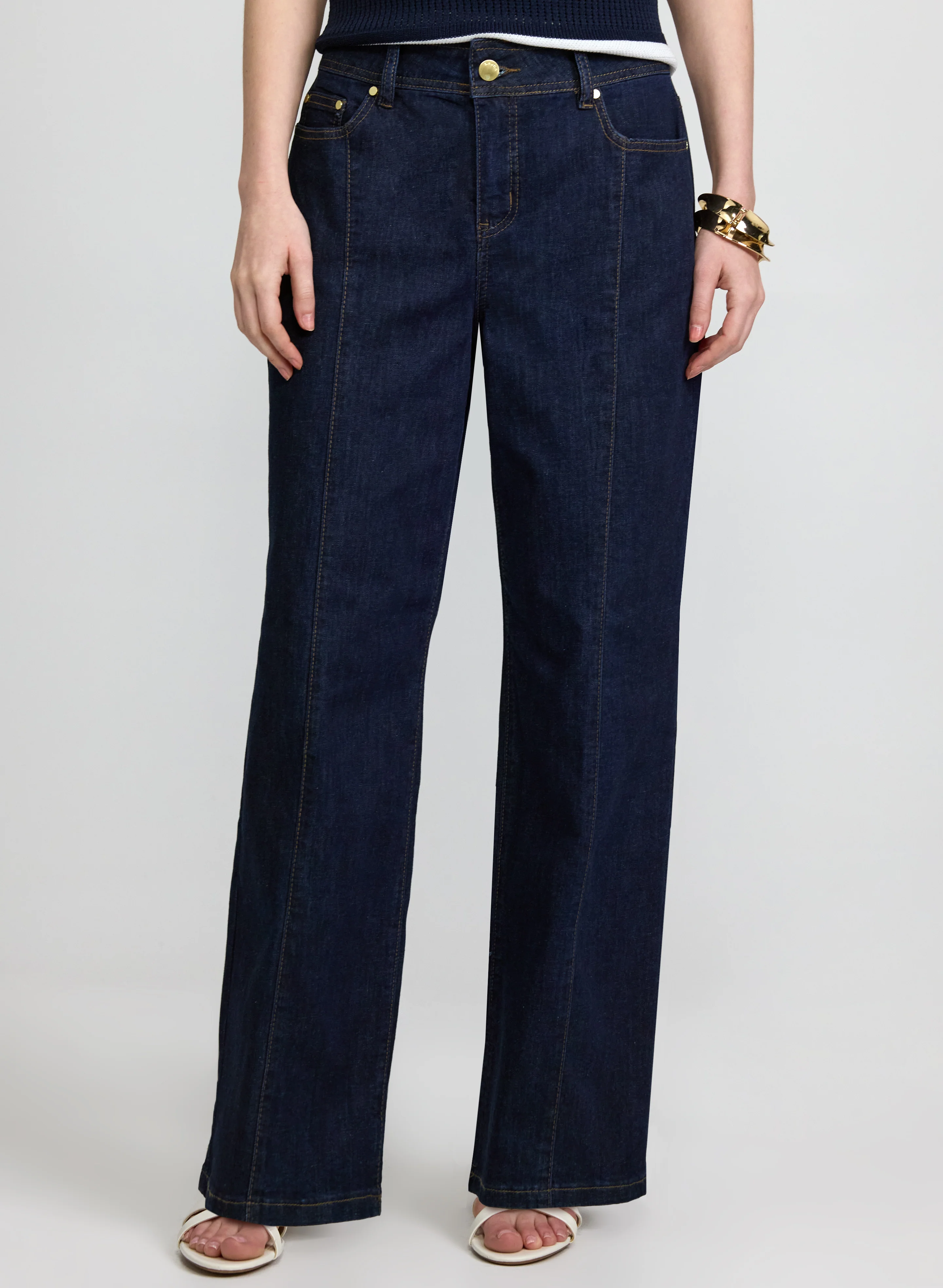 Center Seam Detail Jeans