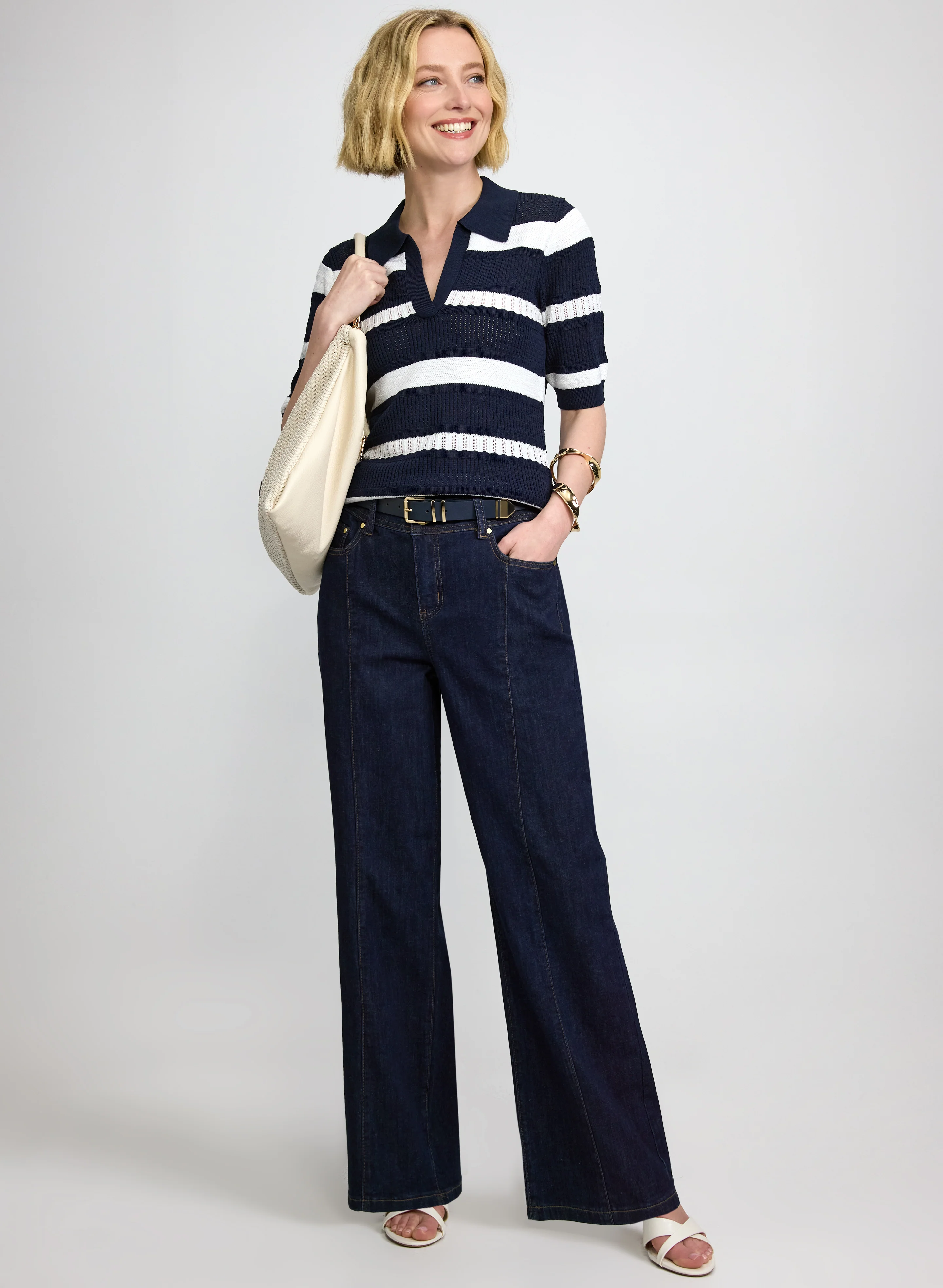 Center Seam Detail Jeans - Image 4