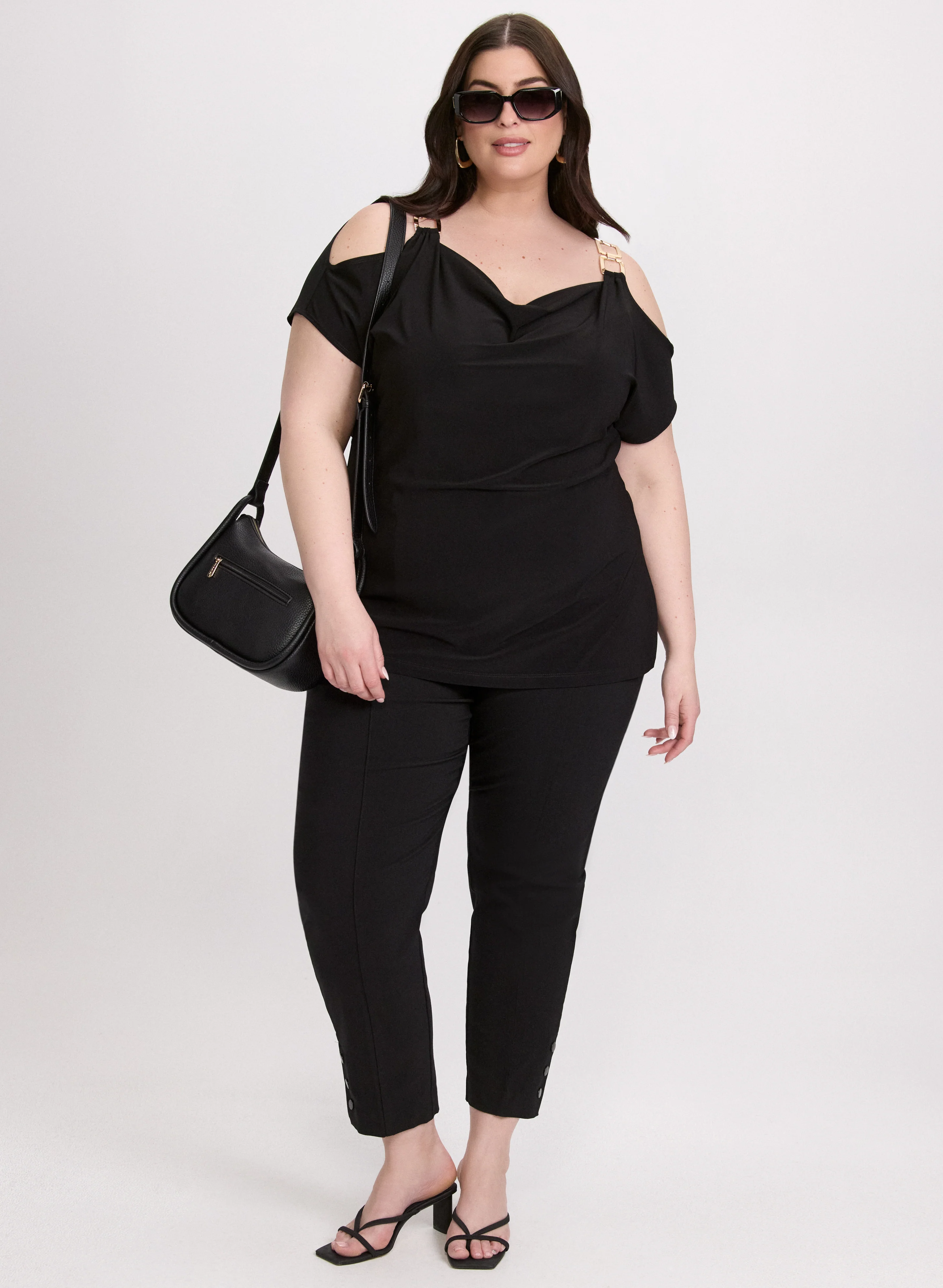 Chain Link Cold-Shoulder Top - Image 3