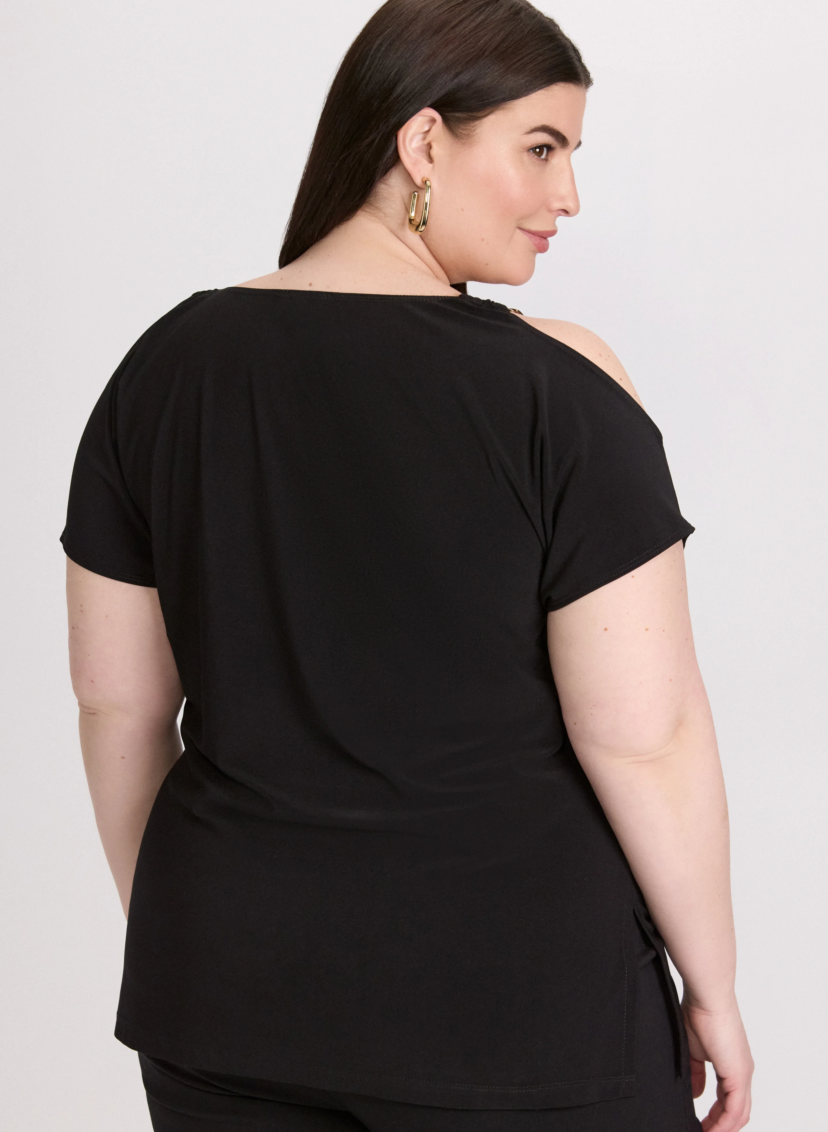 Chain Link Cold-Shoulder Top - Image 4
