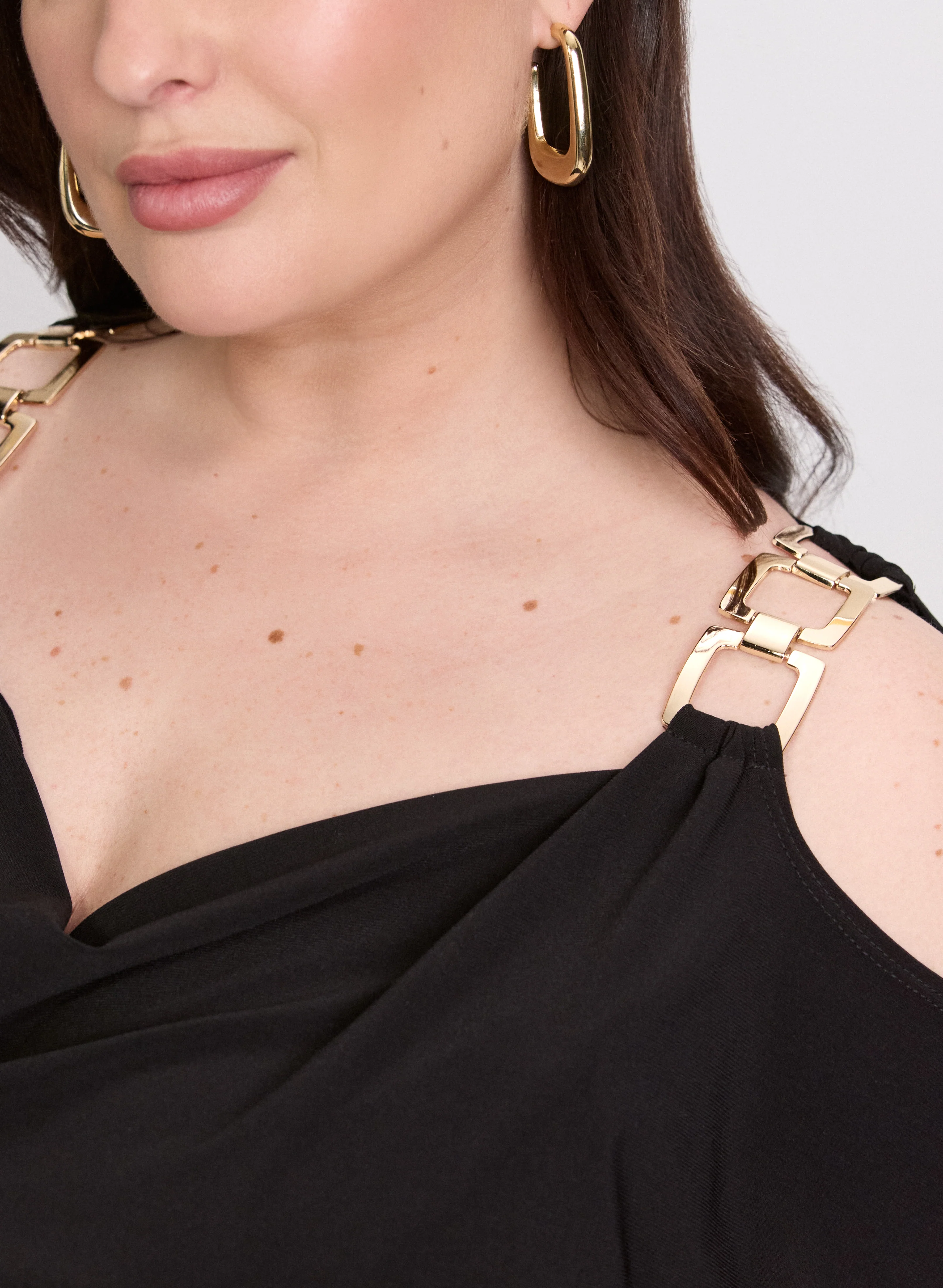 Chain Link Cold-Shoulder Top - Image 5