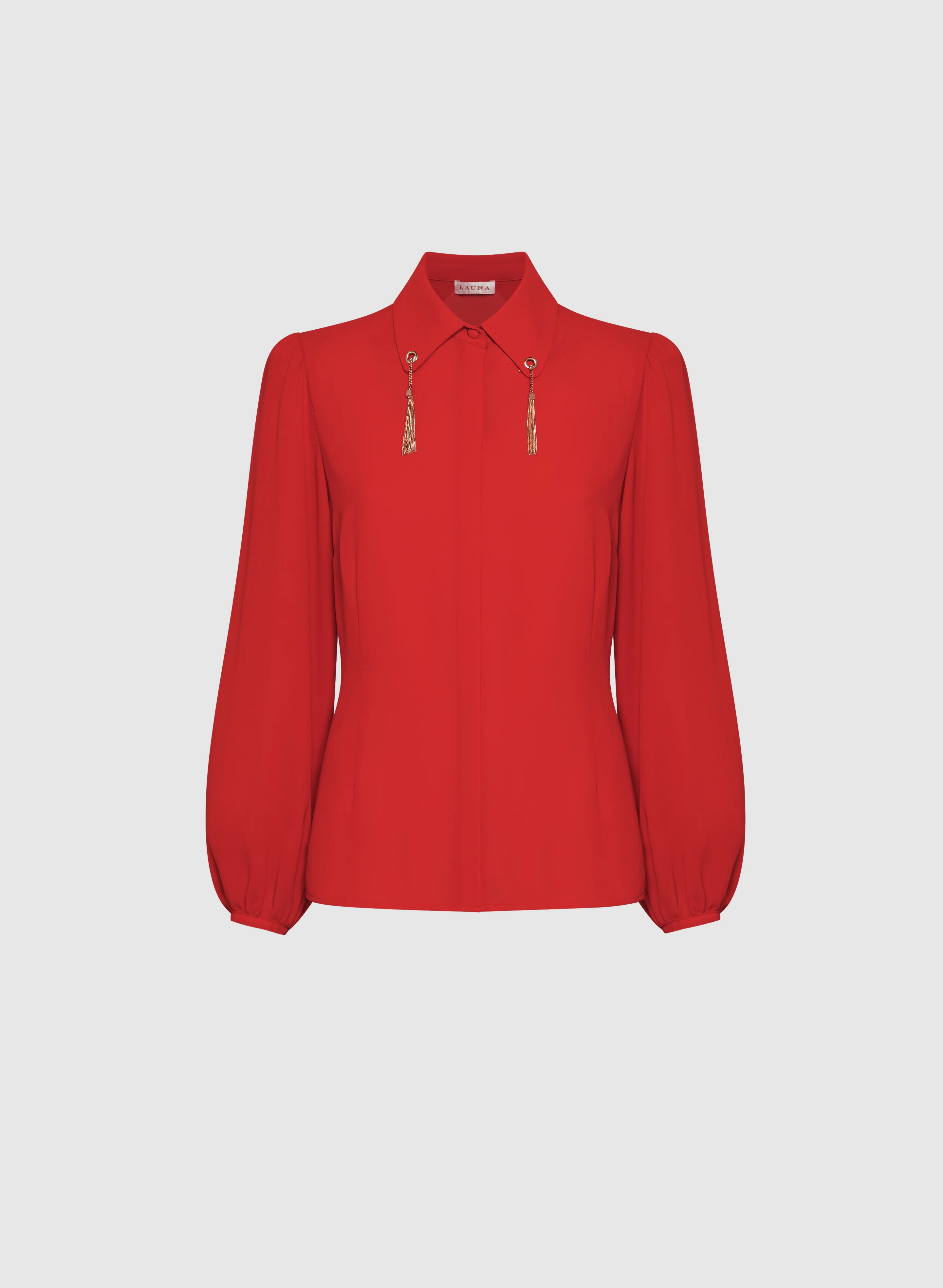 Chain Tassel Detail Blouse - Image 6
