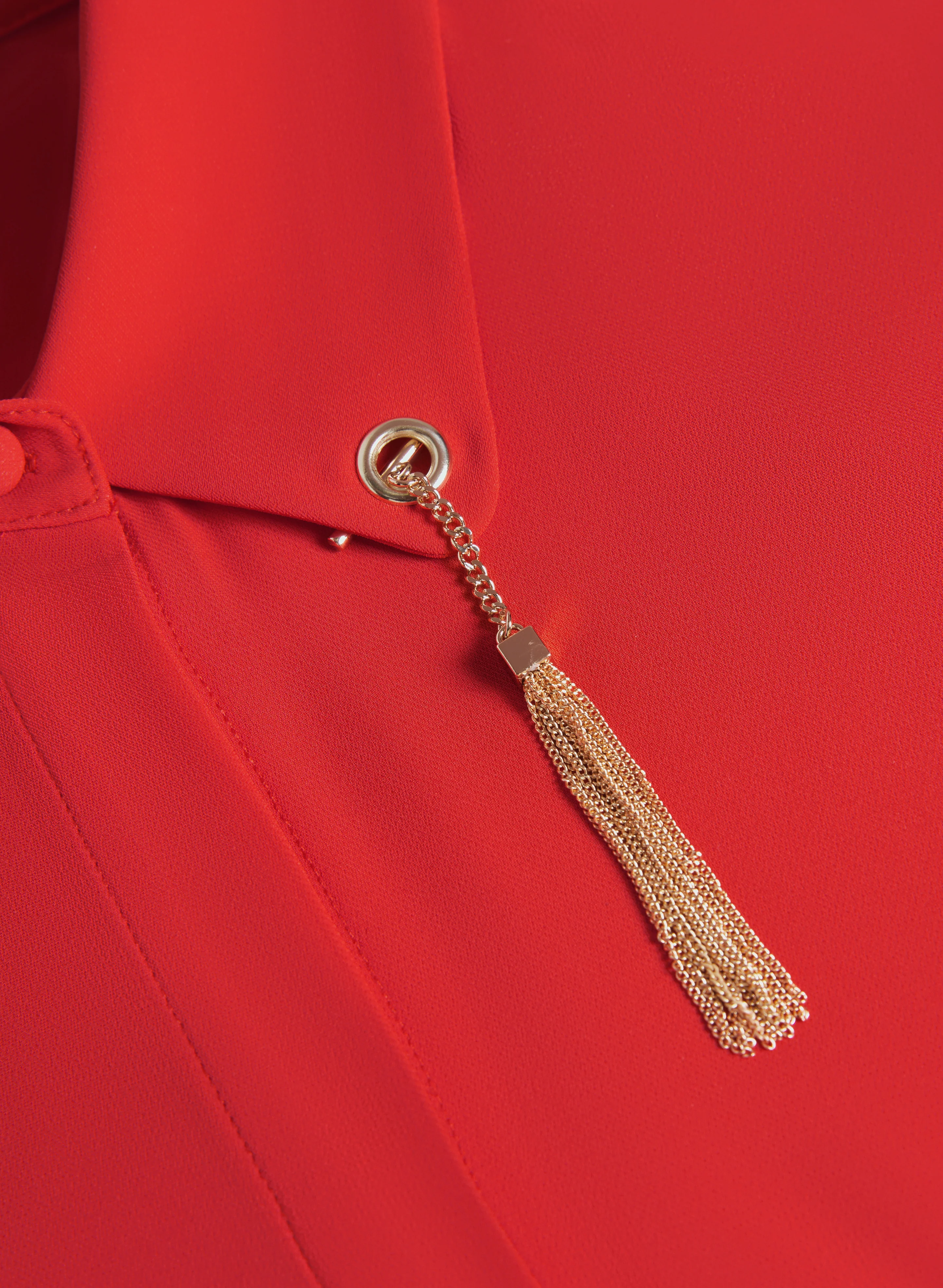 Chain Tassel Detail Blouse - Image 7