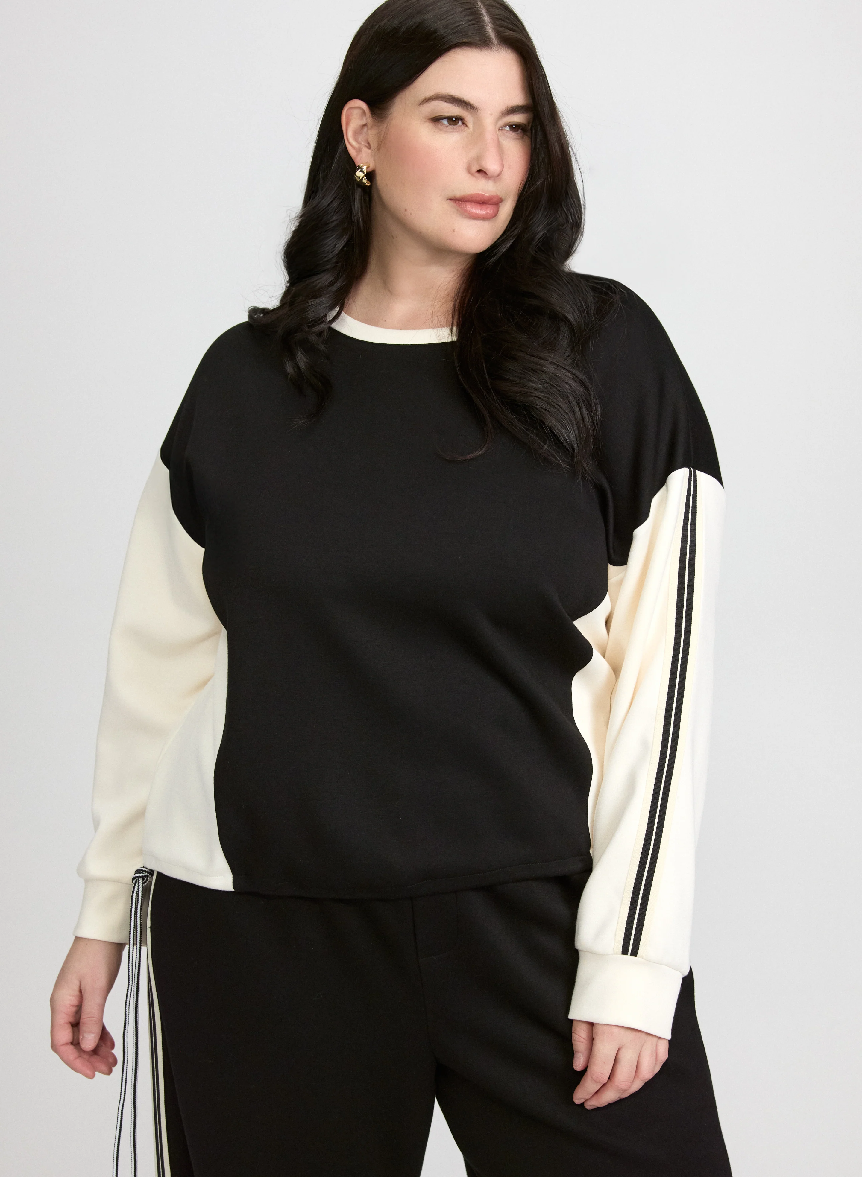 Colour Block Scuba Top