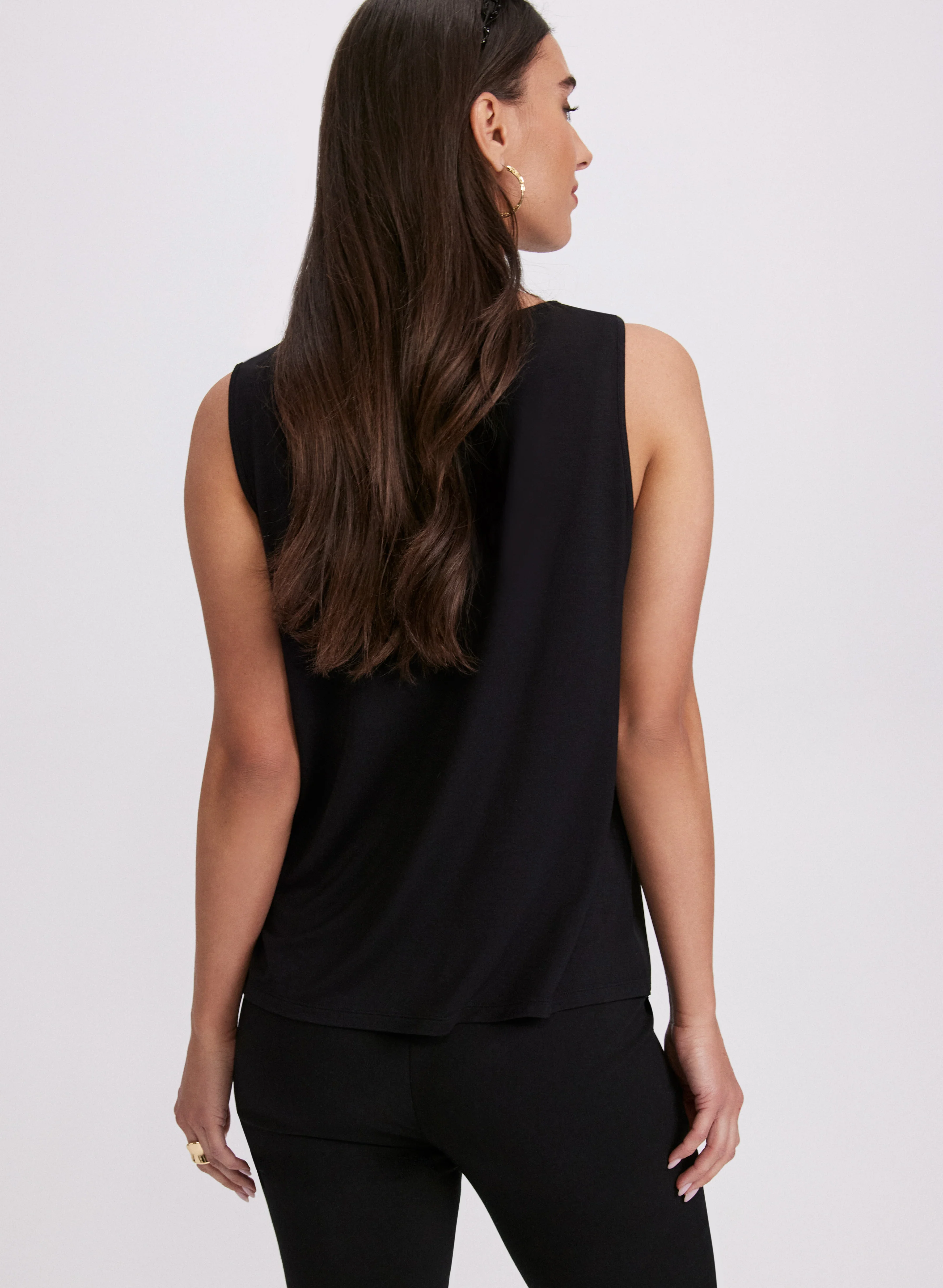 Colour Block Sleeveless Top - Image 4