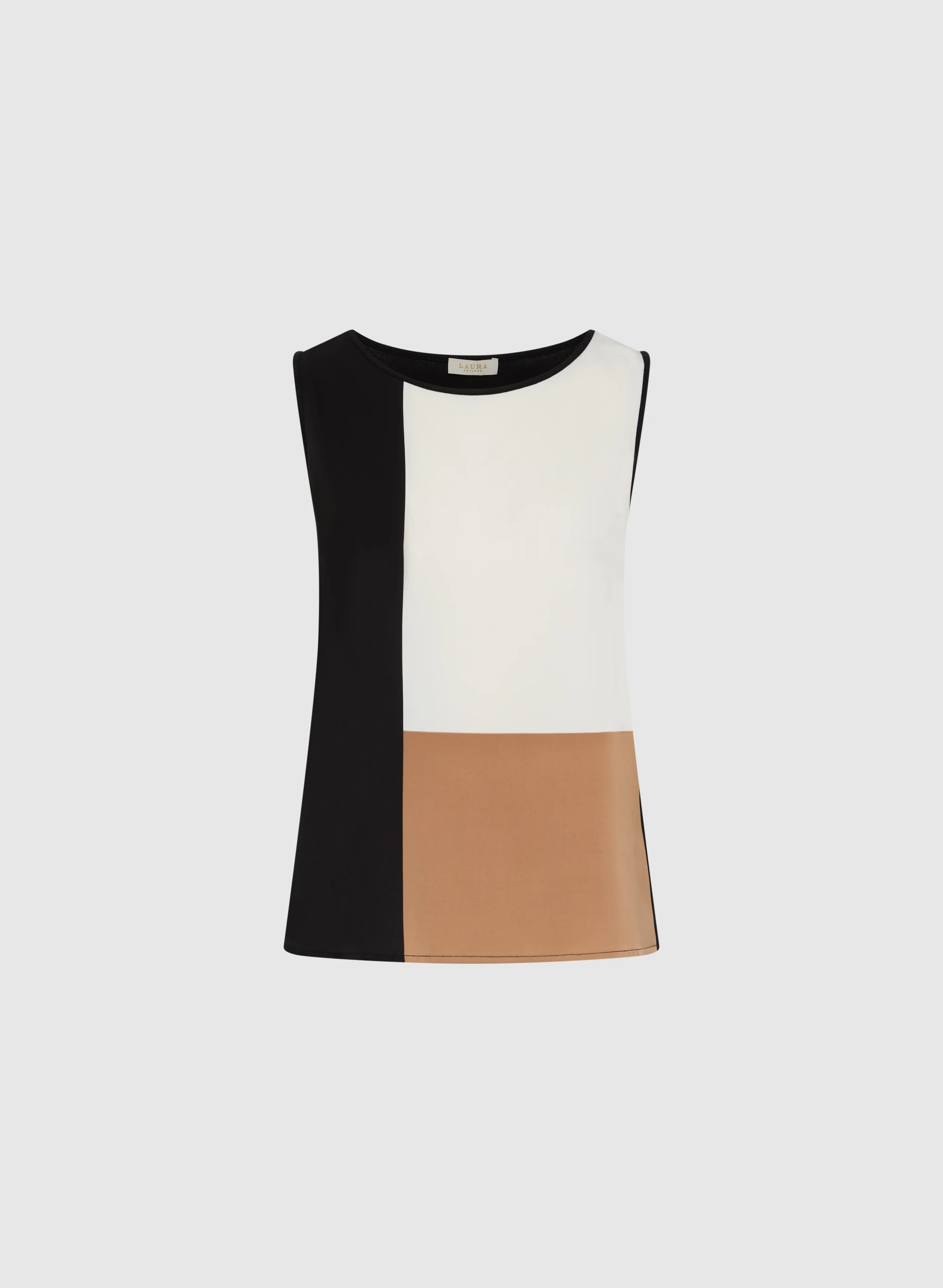 Colour Block Sleeveless Top - Image 6