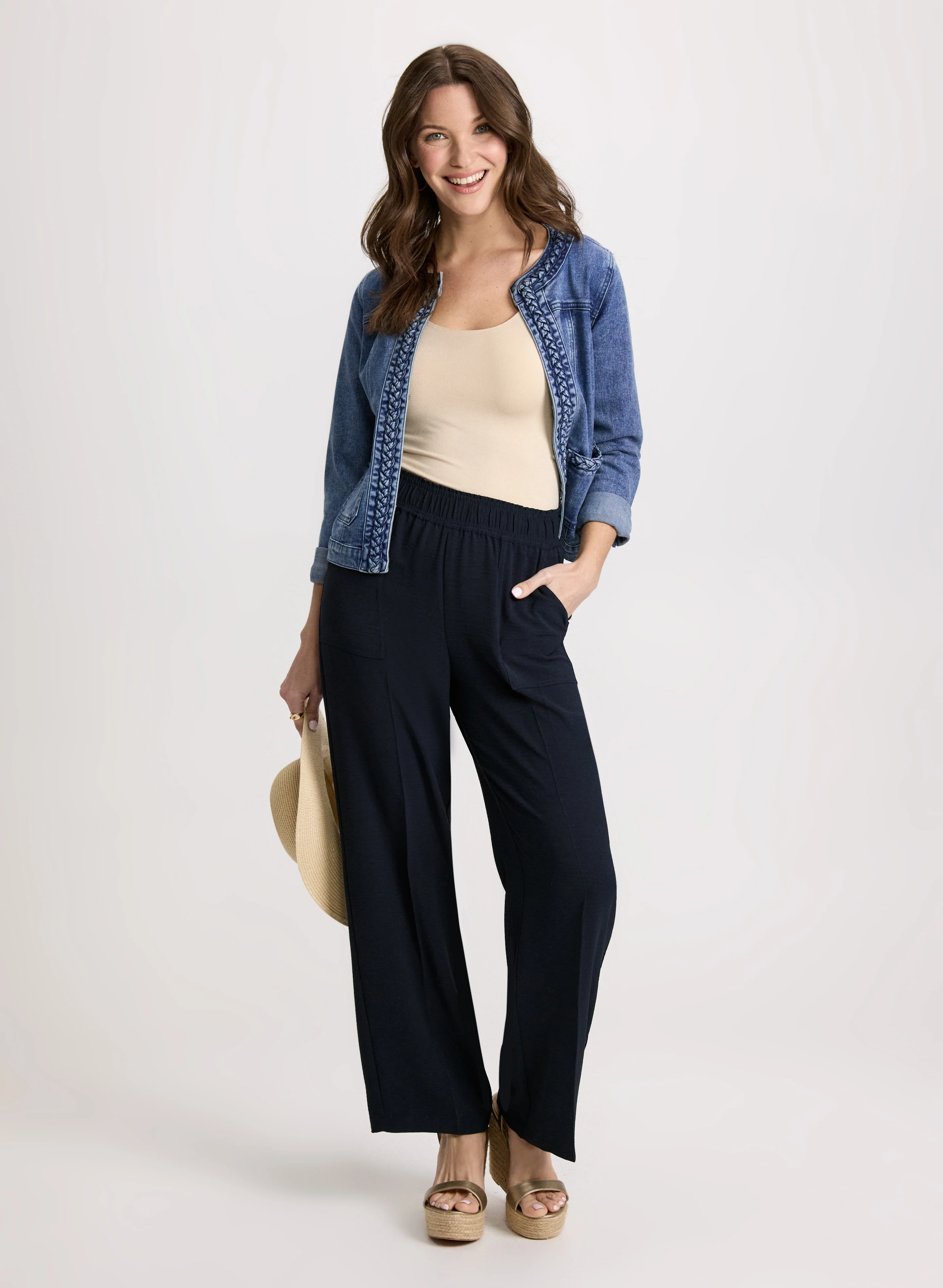 Crepe Pull-On Pants - Image 3