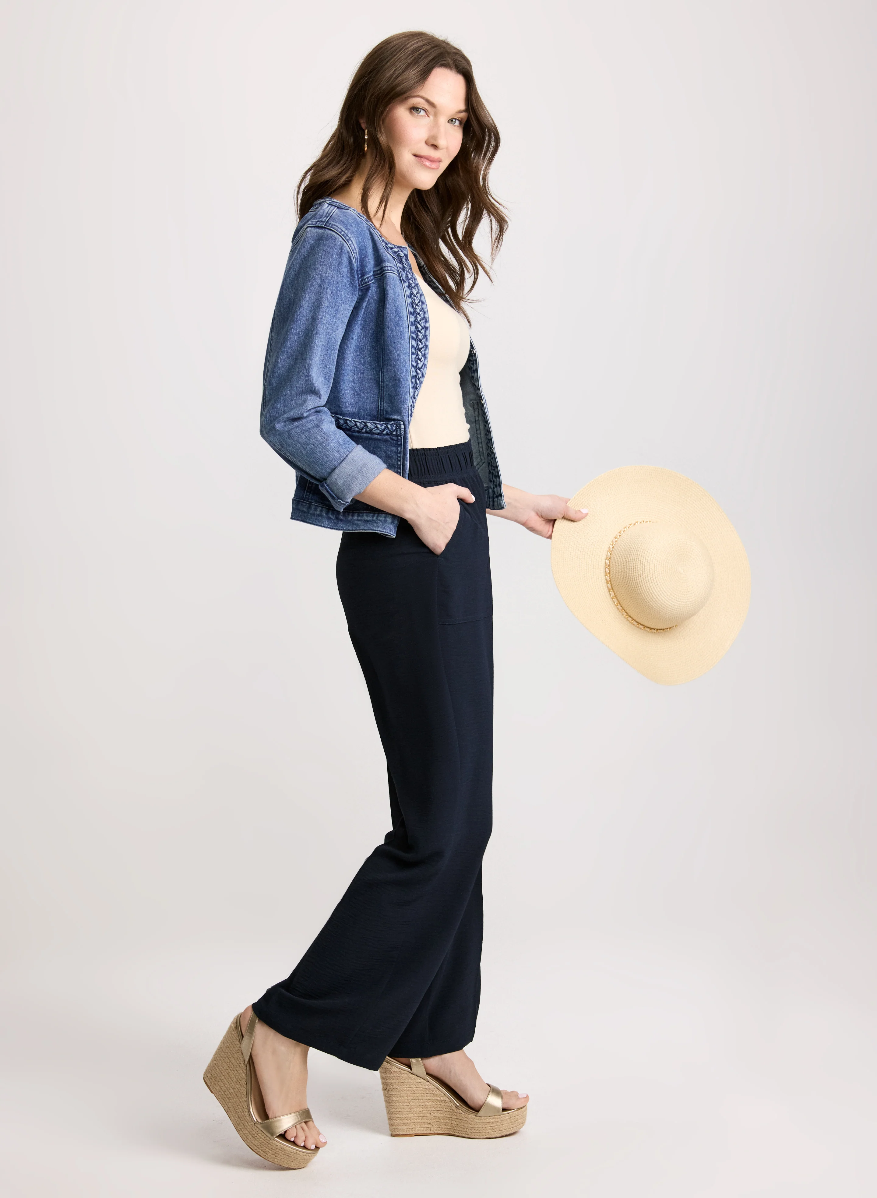 Crepe Pull-On Pants - Image 4