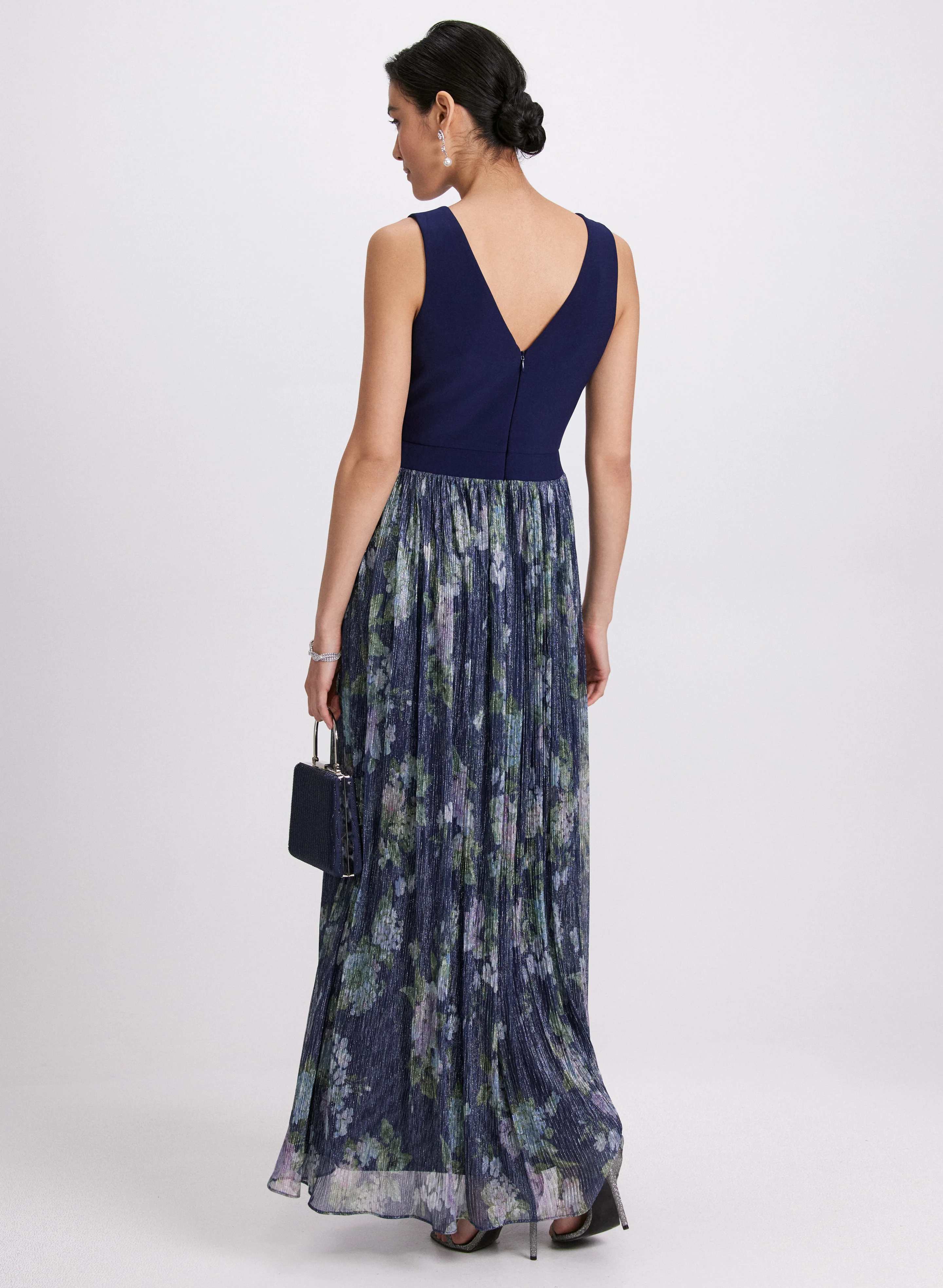 Mesh & Jersey Dress - Image 3