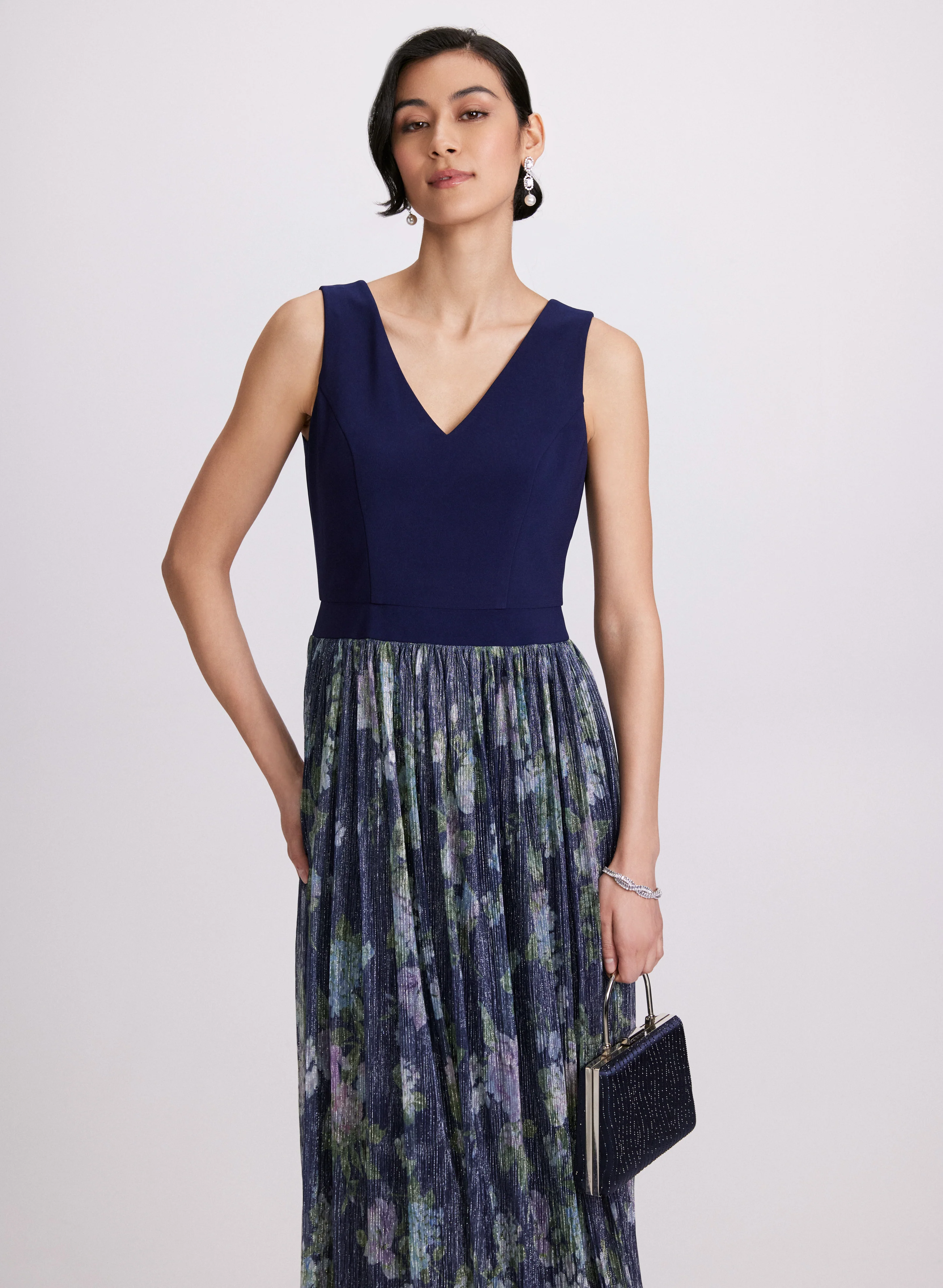 Mesh & Jersey Dress - Image 5