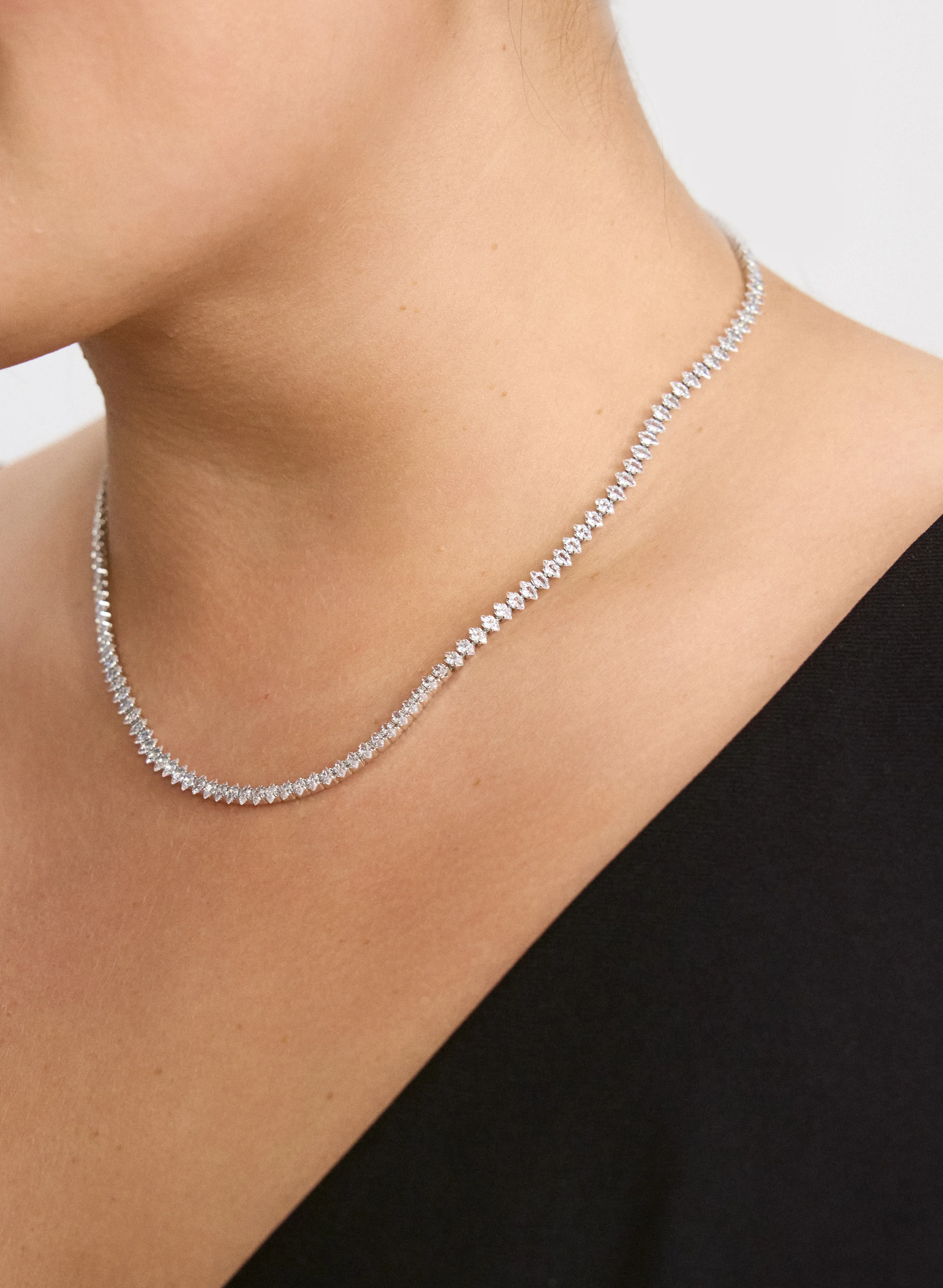 Cubic Zirconia Crystal Necklace - Image 2