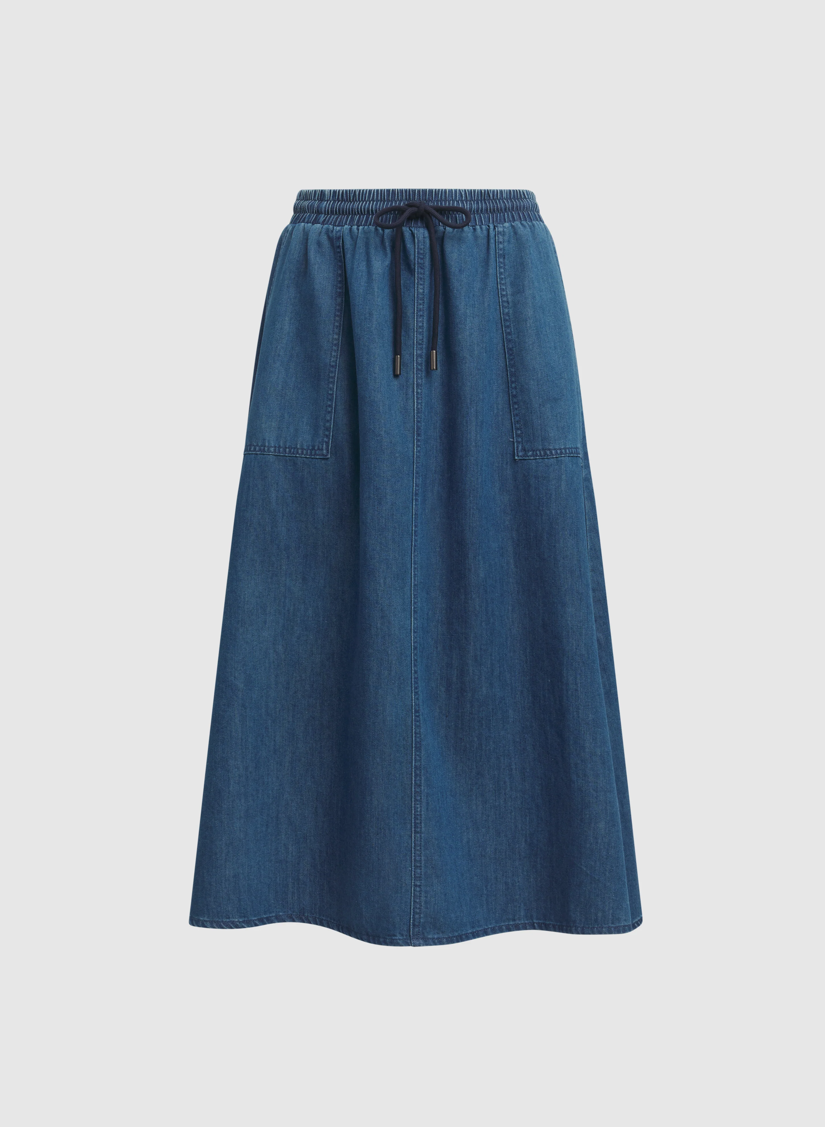 Denim Midi Skirt - Image 6