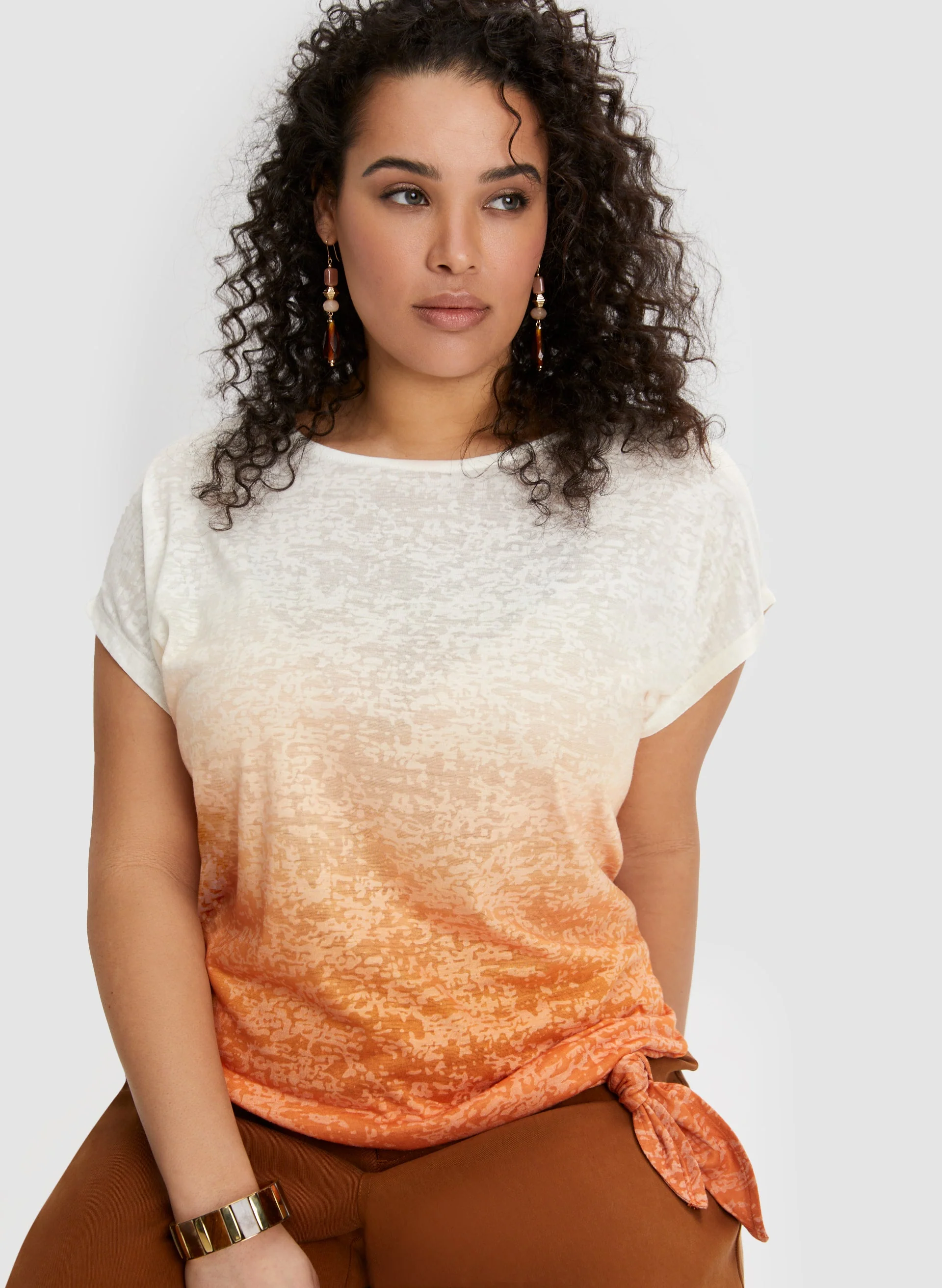 Dip Dye Burnout Tee - Image 5