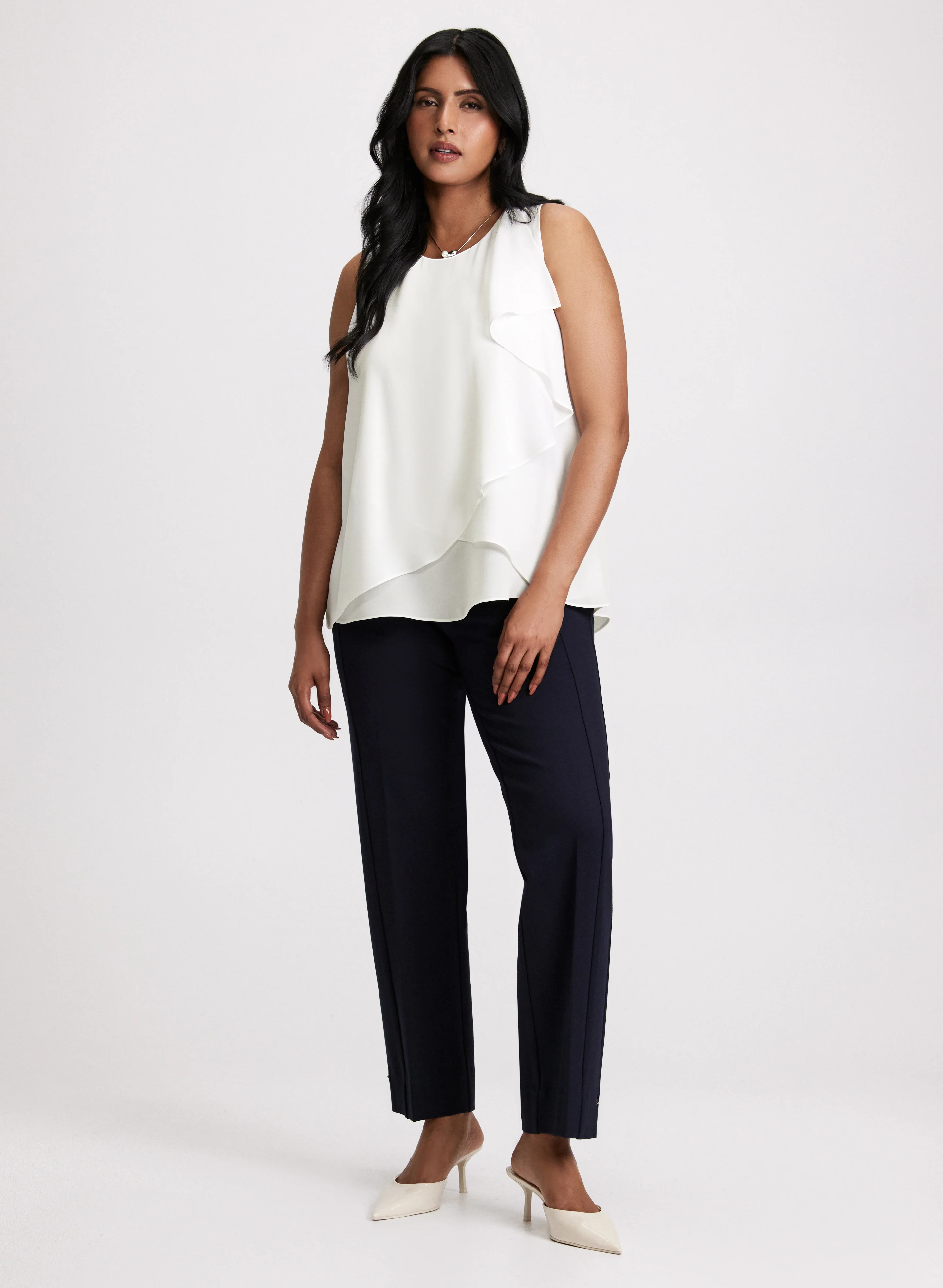 Layered Sleeveless Blouse - Image 3