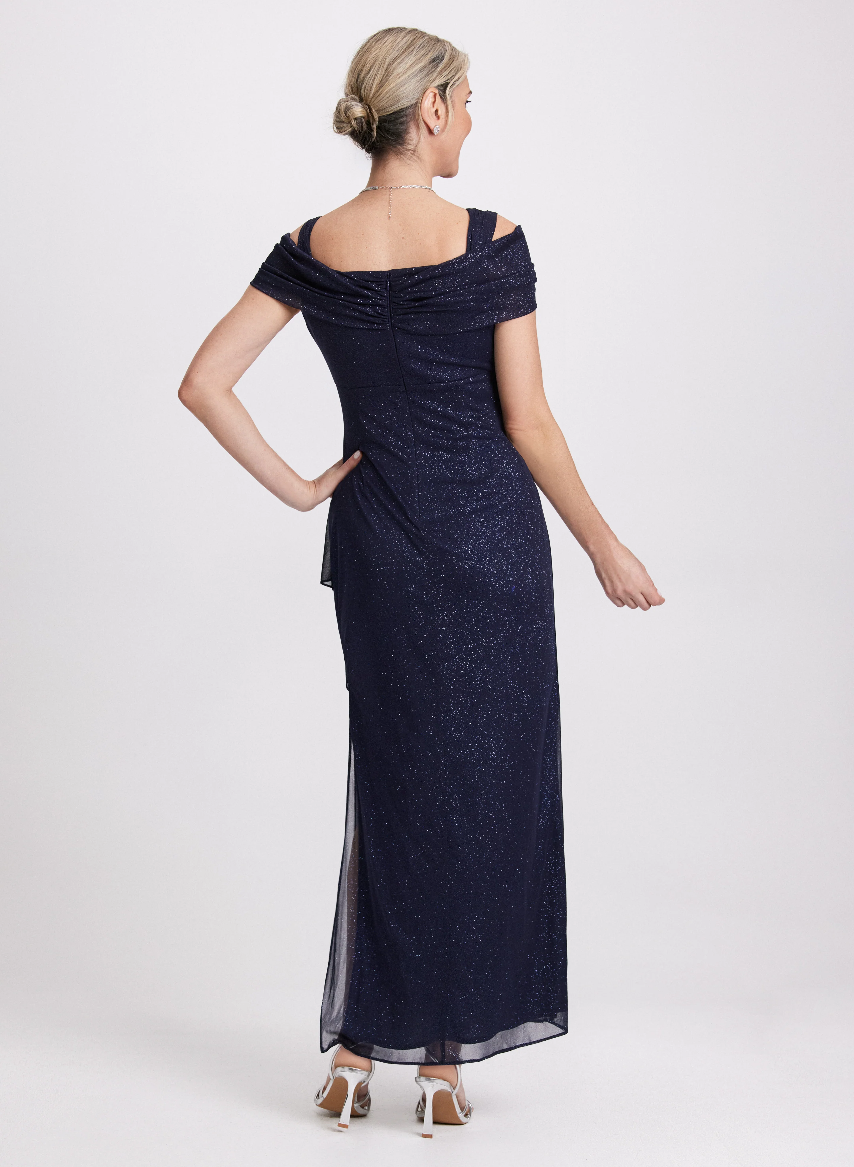 Draped Glitter Dress - Image 2