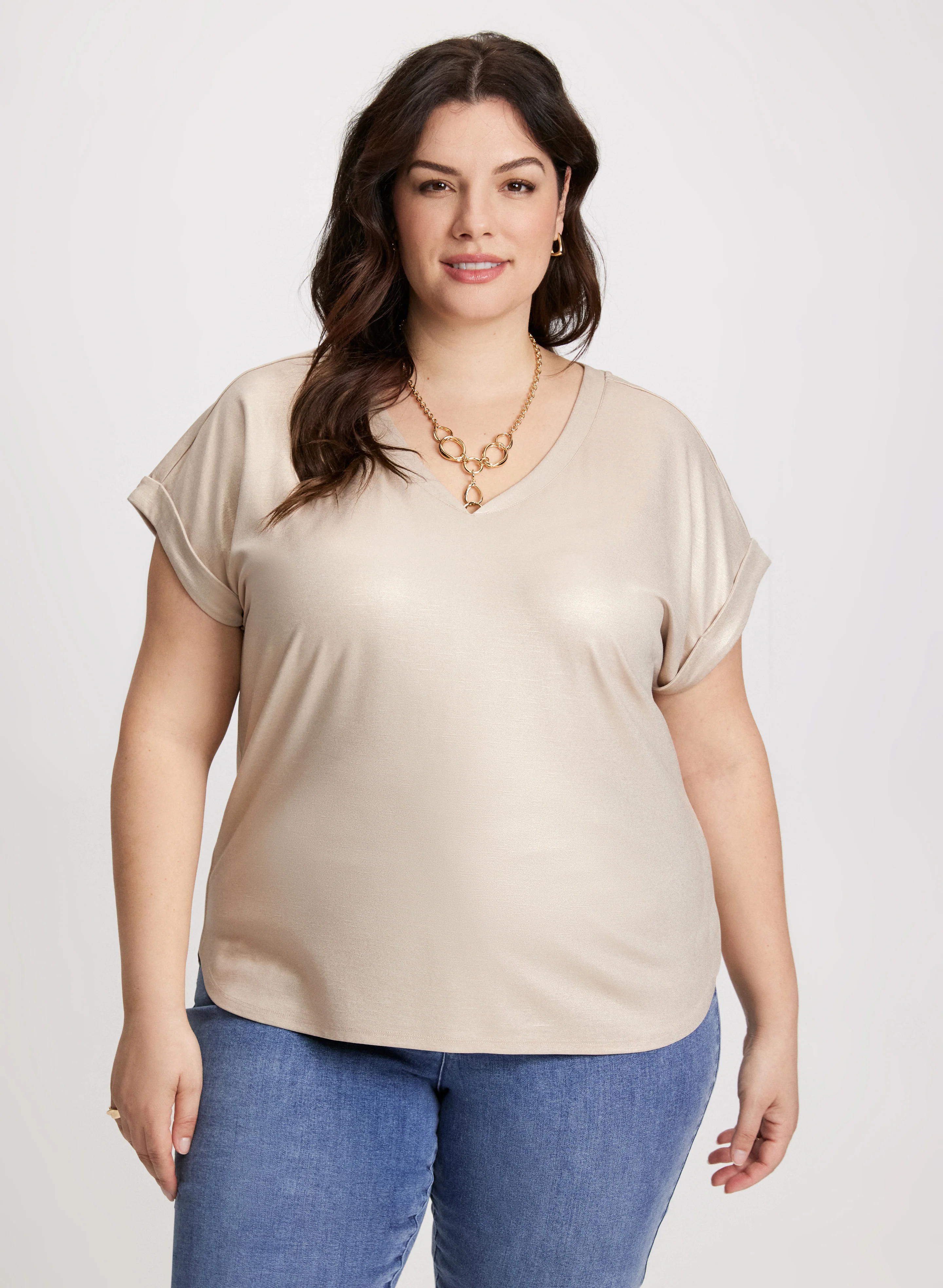 Foiled Drop-Shoulder T-Shirt - Image 5