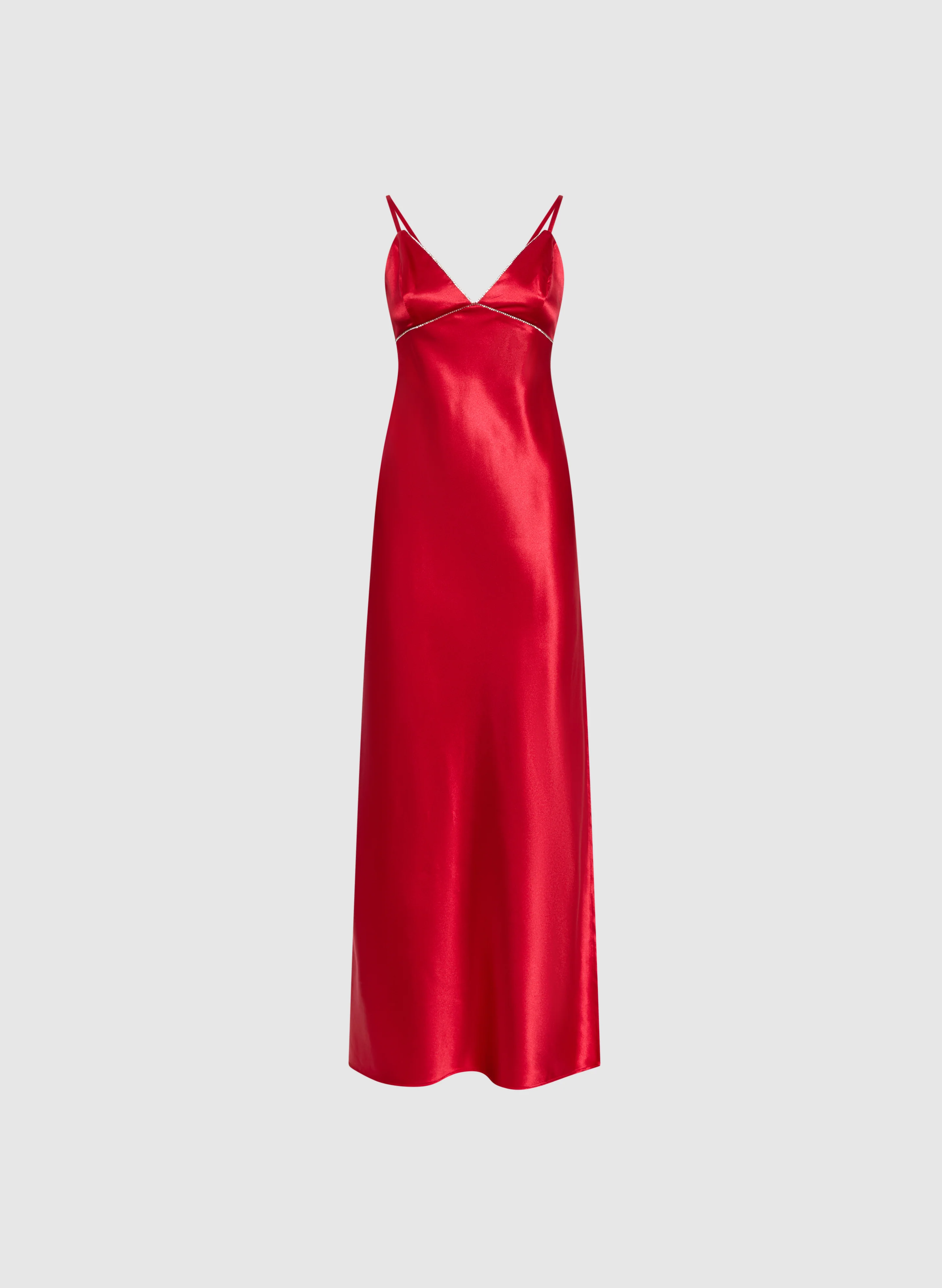 Embellished Satin Slip Dress - Image 6
