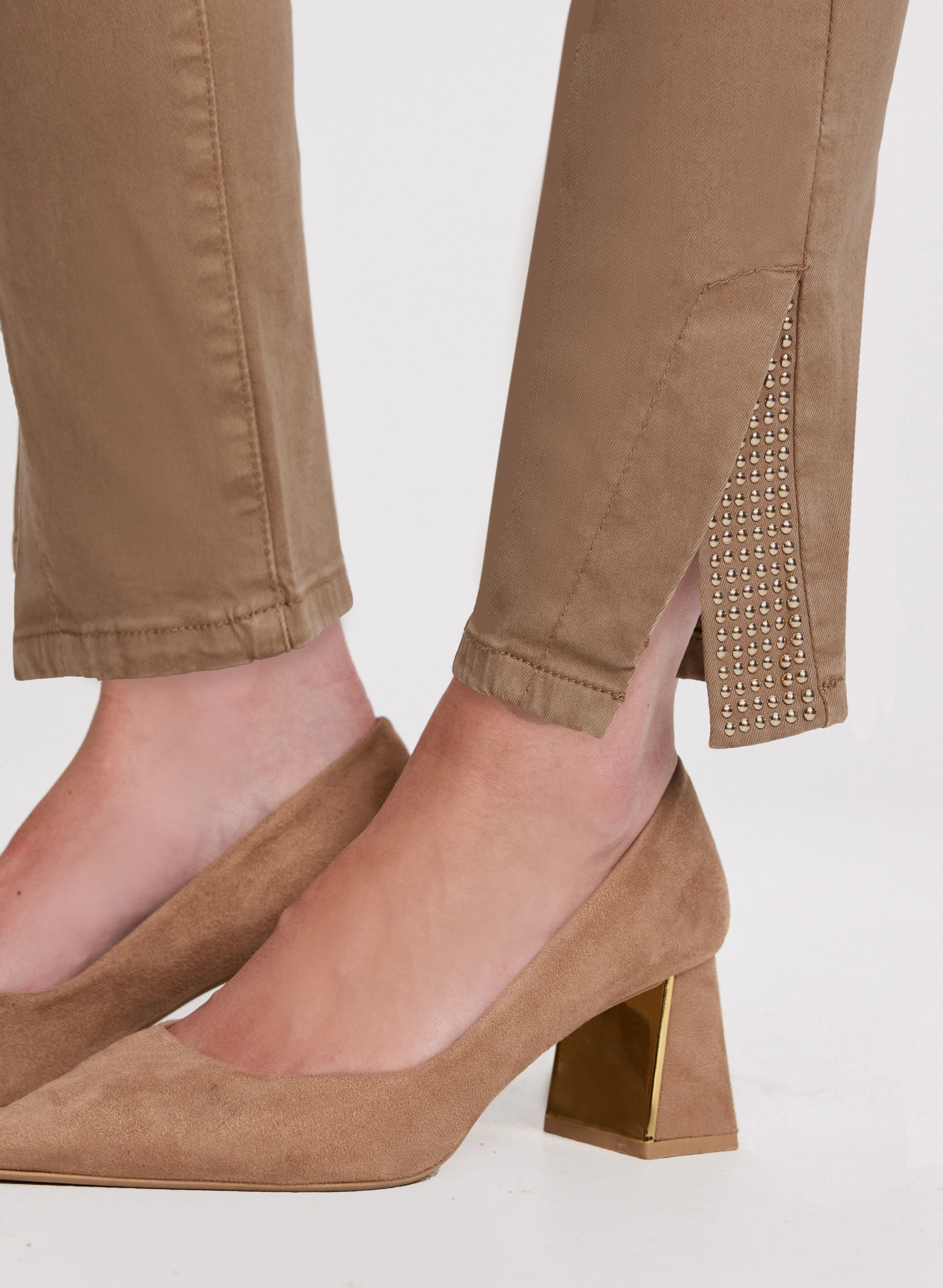 Embellished Slit Hem Jeans - Image 2