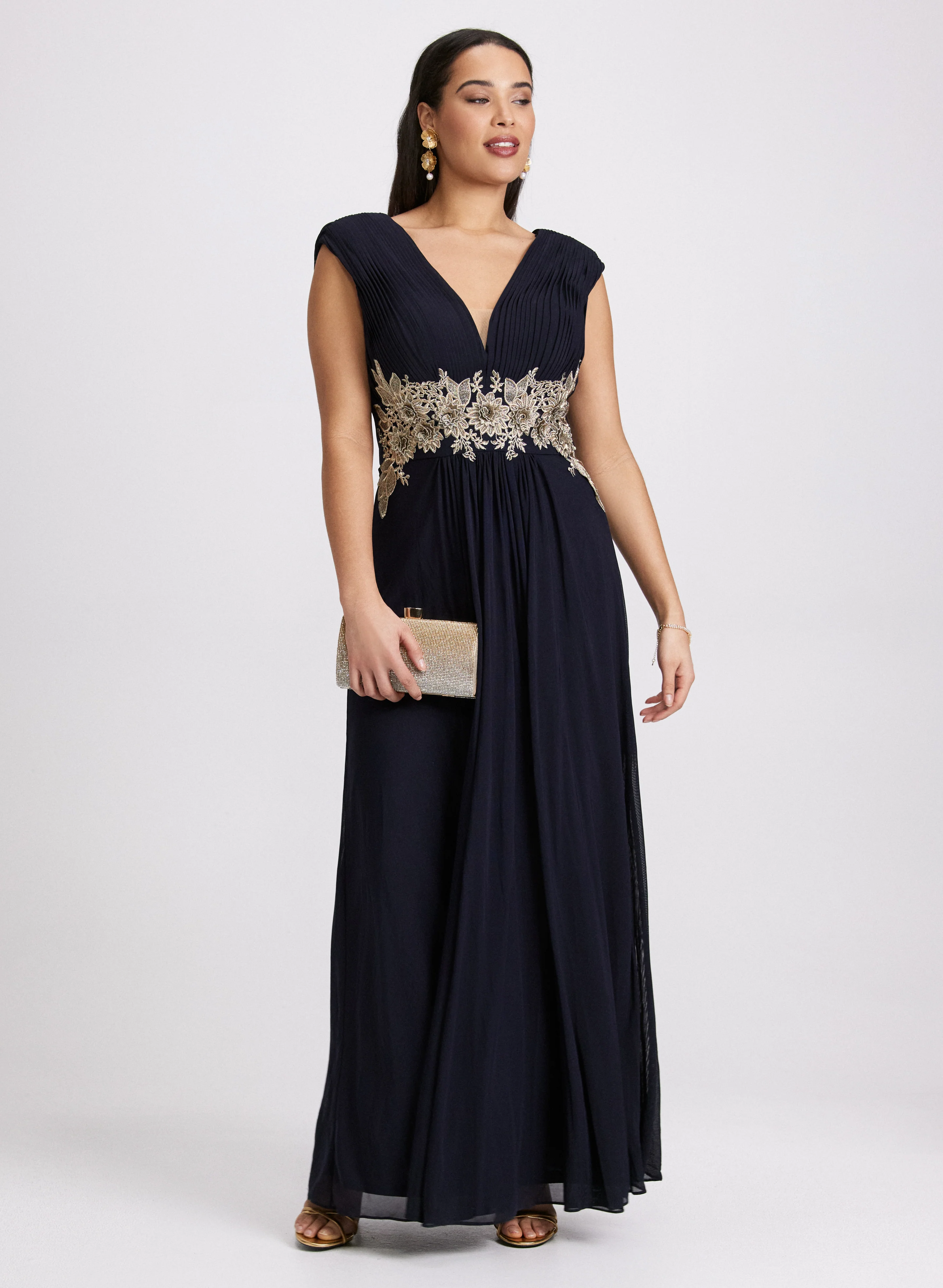 Embroidered Appliqué Dress