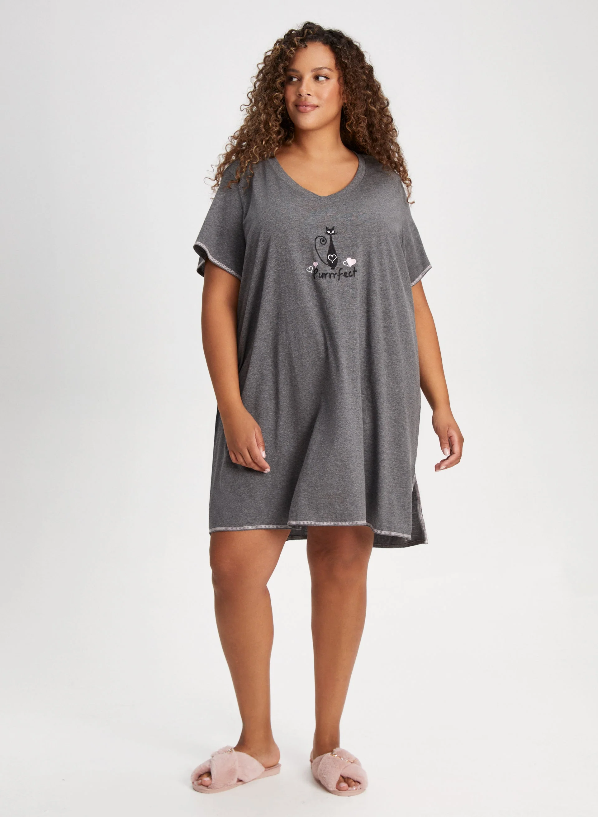 Embroidered Graphic Nightshirt