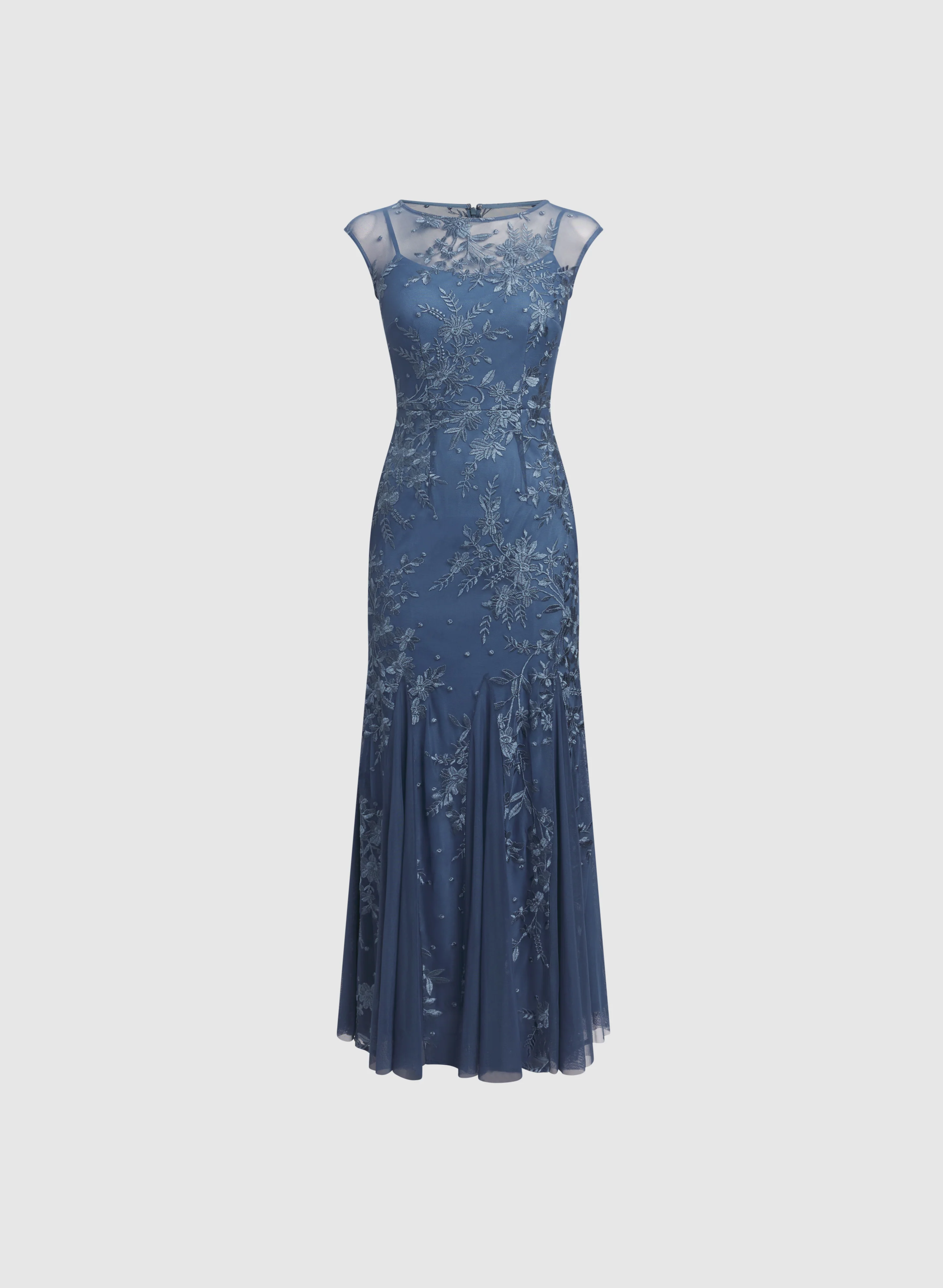 Embroidered Mesh Dress - Image 6