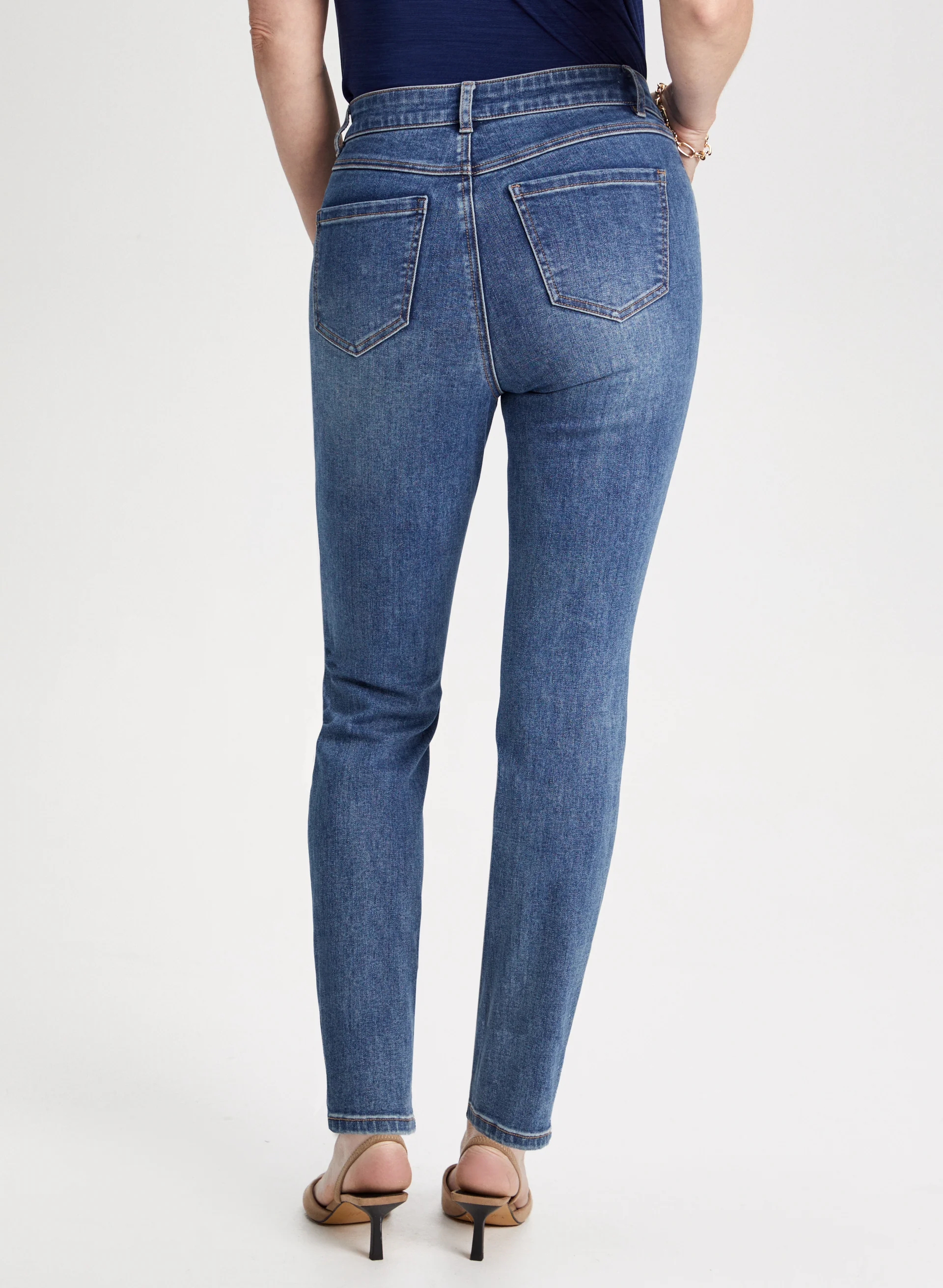 Essential High-Waist Slim Leg Jeans - Image 2