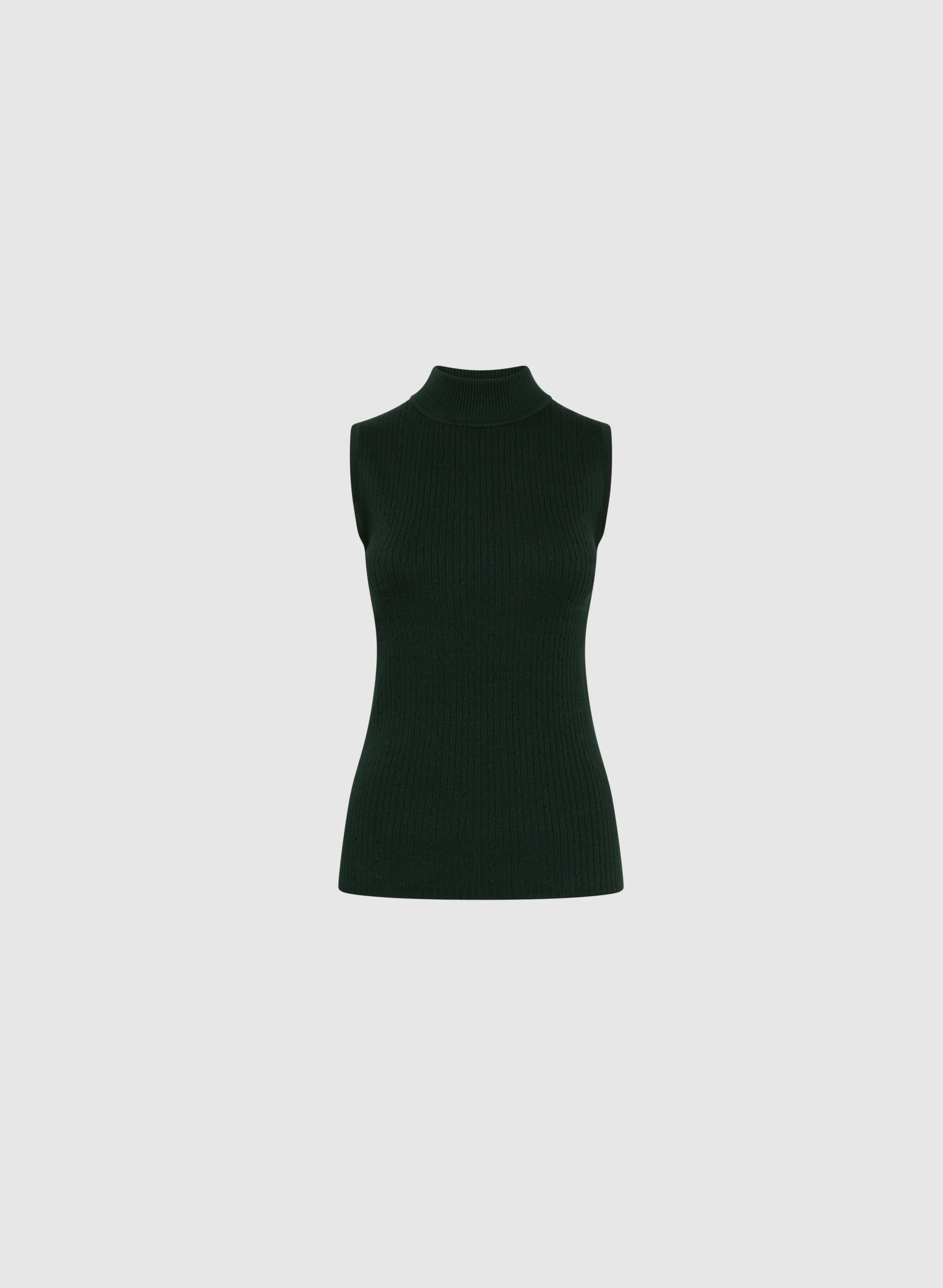 Essential Mock Neck Tank Top - Image 6