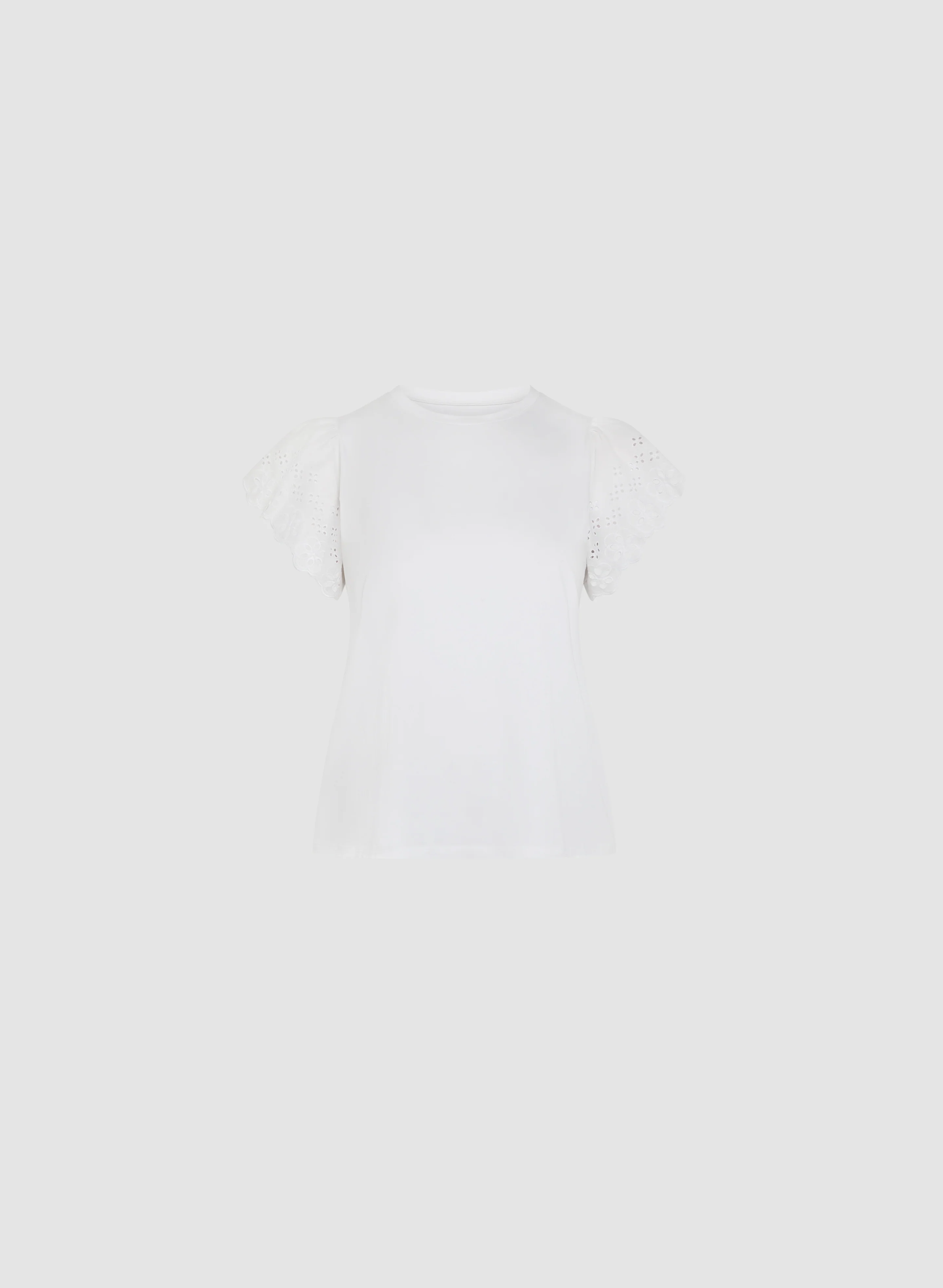 Eyelet Sleeve Tee - Image 7