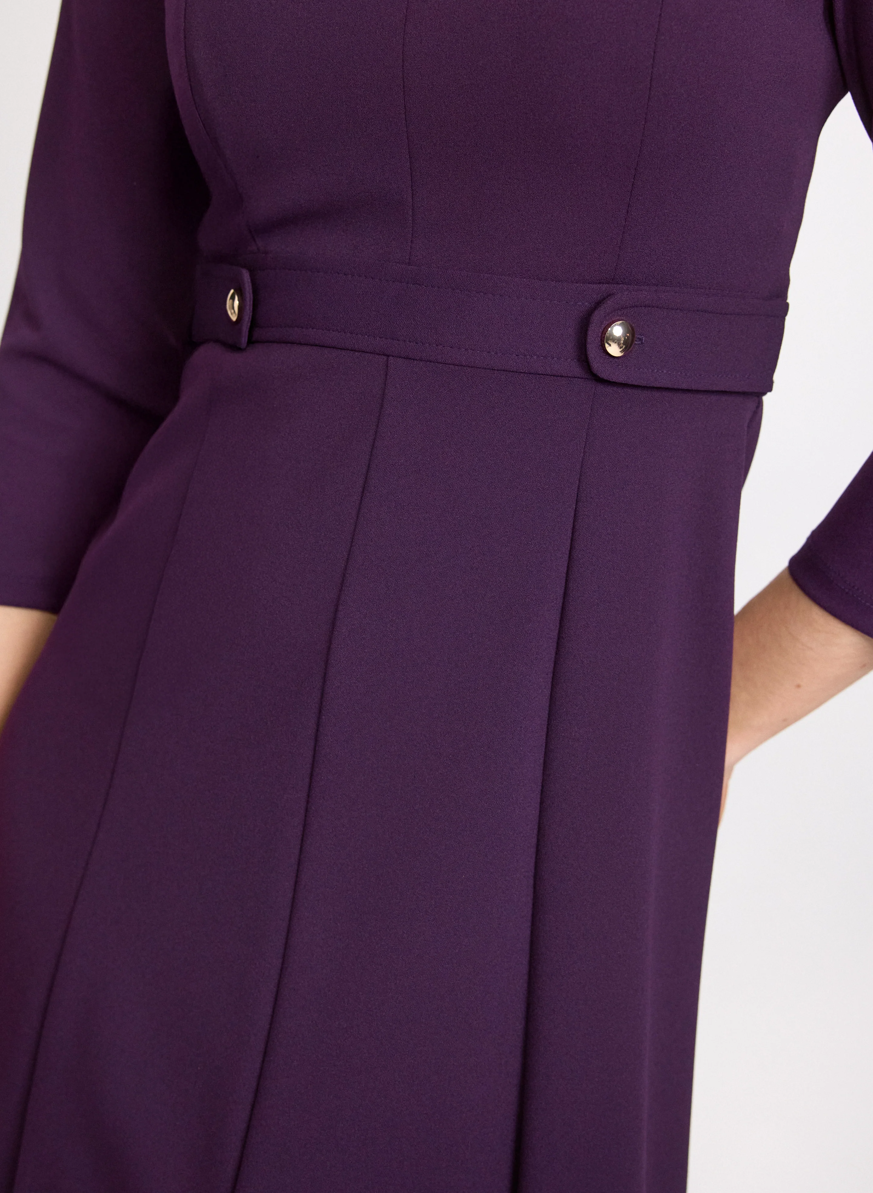 Fit & Flare Midi Dress - Image 2